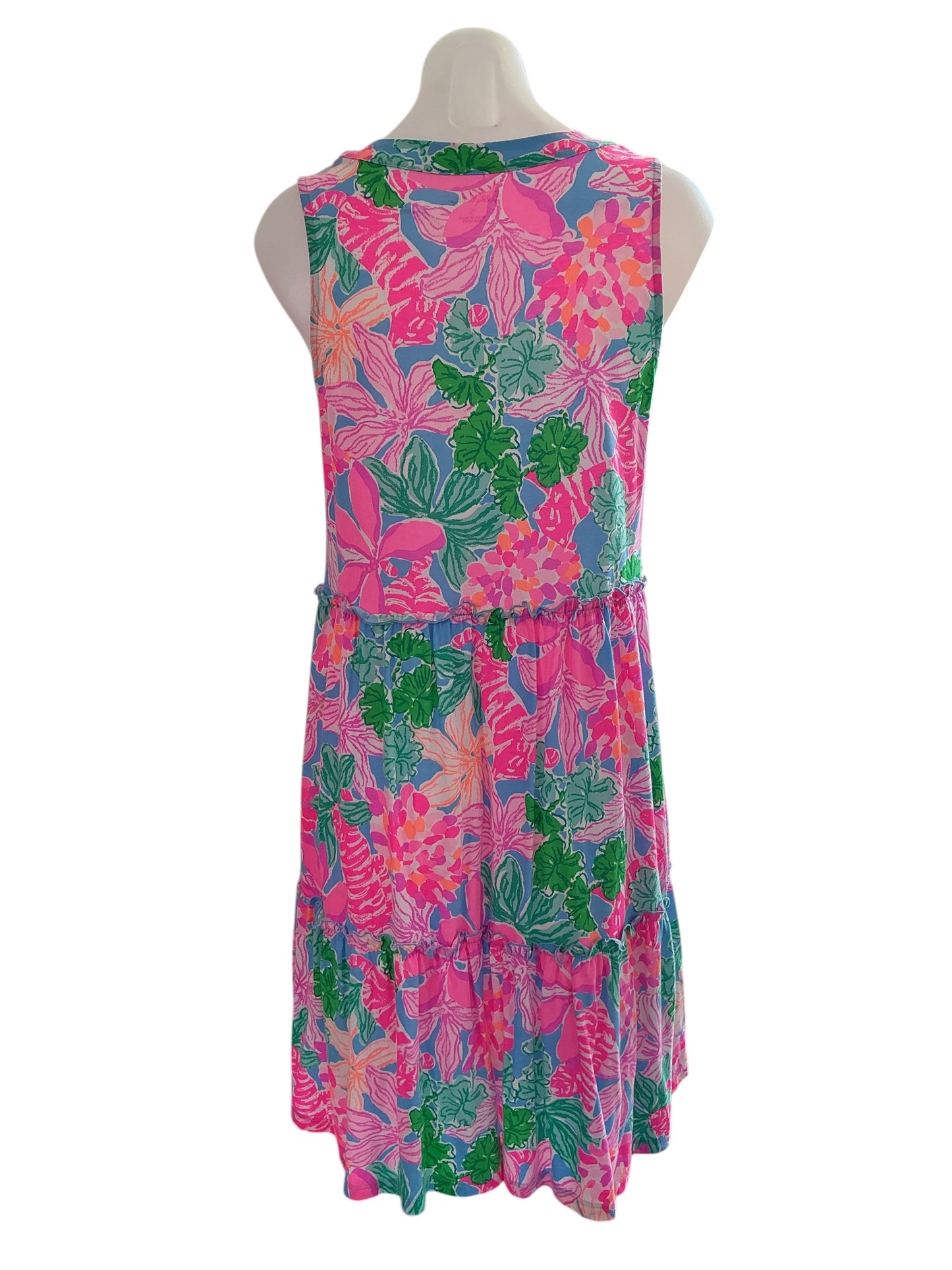 Lilly Pulitzer Lorina V-Neck Dress - Multi Tigers Lair - Size S