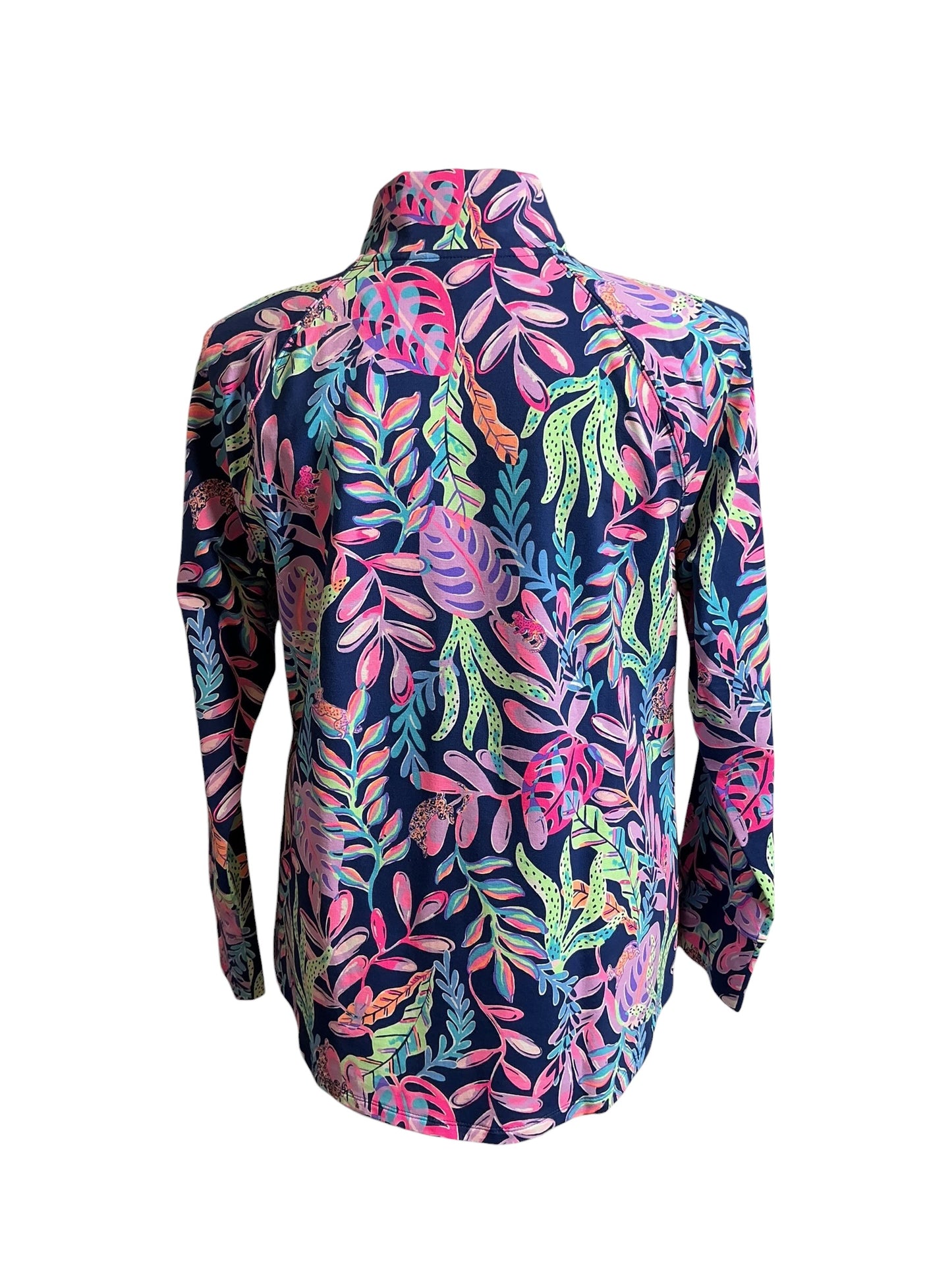 Lilly Pulitzer NWT UPF 50+ Skipper Popover Oyster Bay Navy You’ve Been Spotted - Size XXL