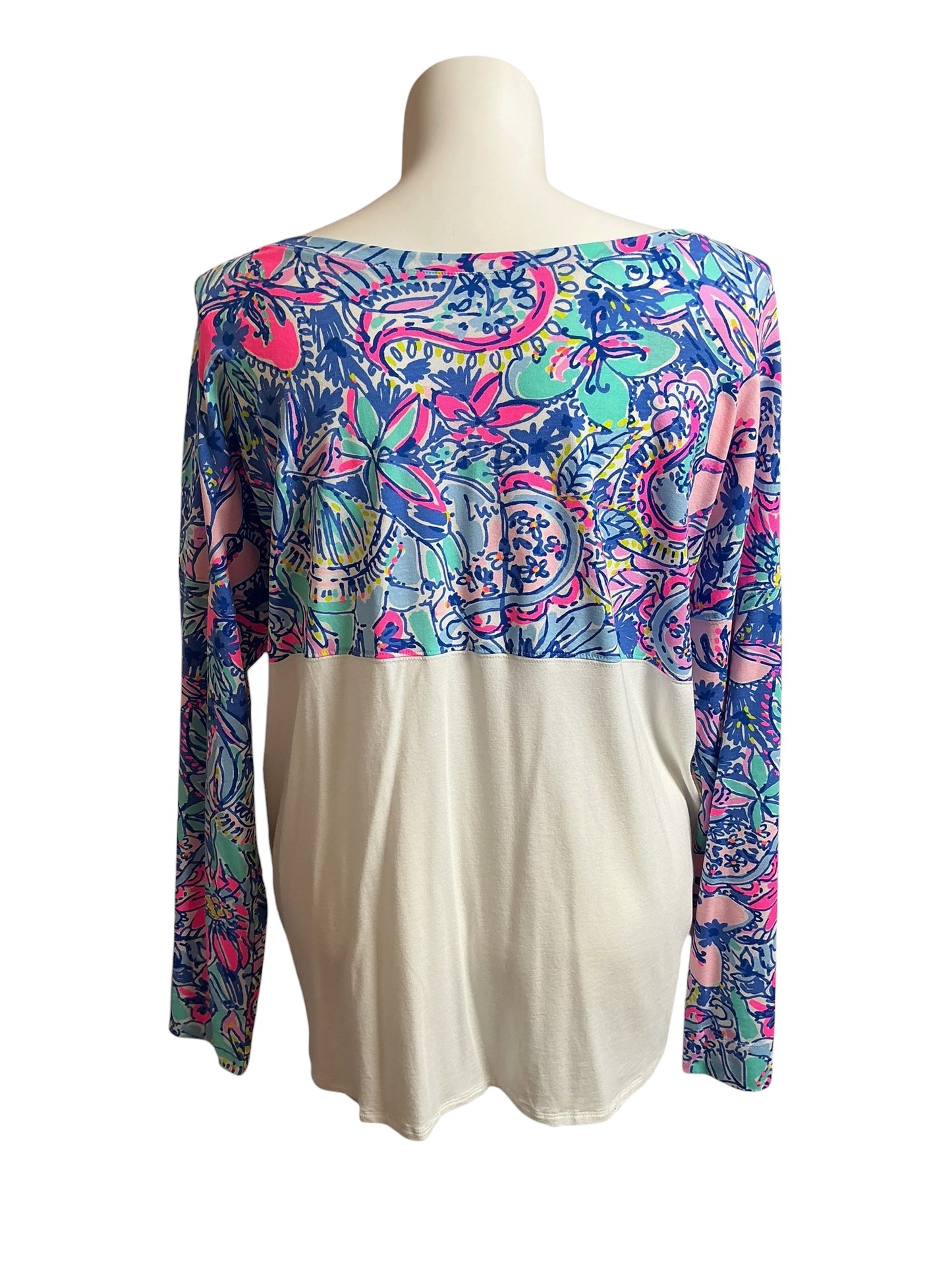 Lilly Pulitzer NWT Finn Top Multi Pop Up Got Your Back Box - Size XXL
