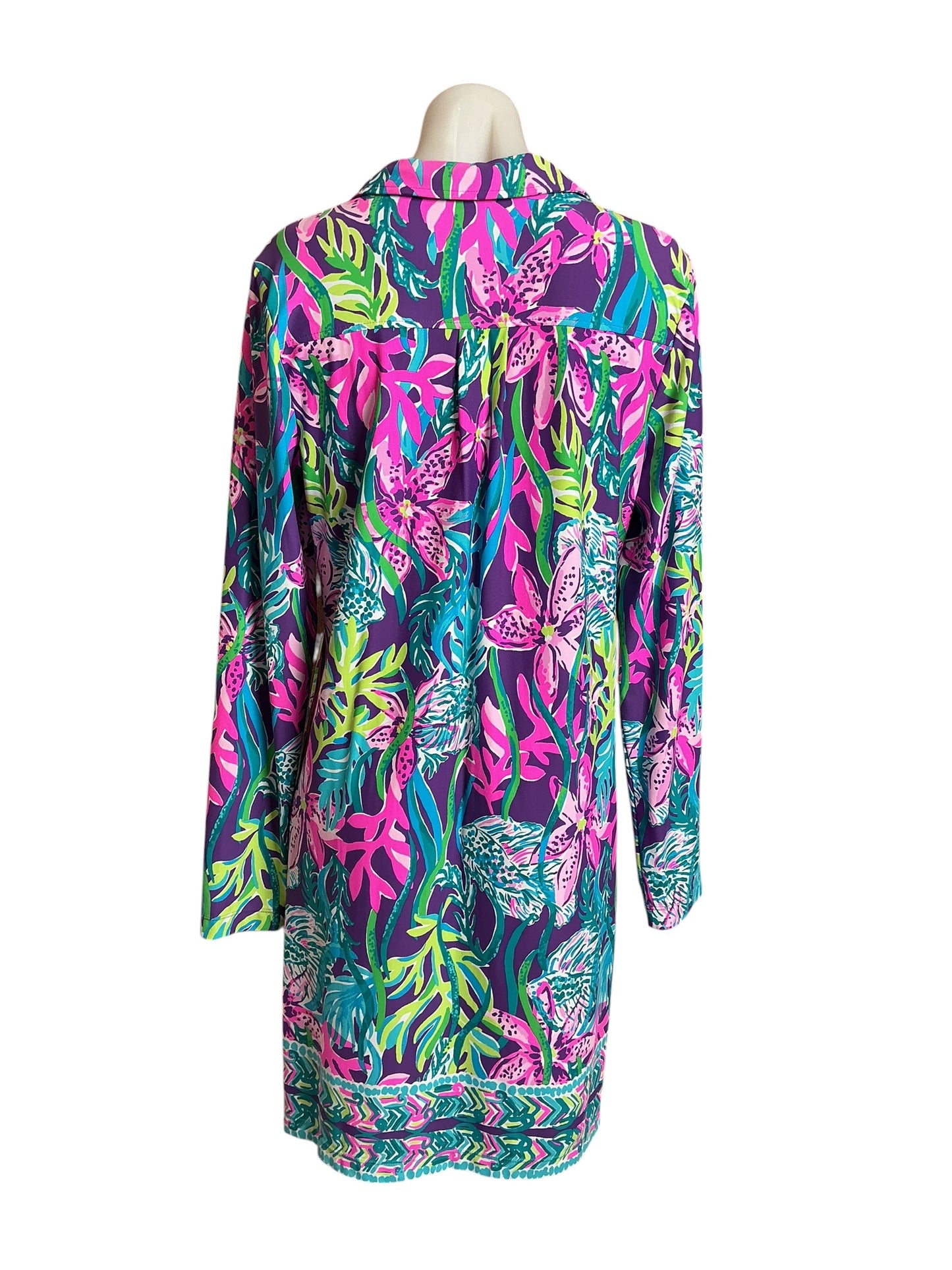 Lilly Pulitzer Andrienne Dress Party All The Tide - Size M