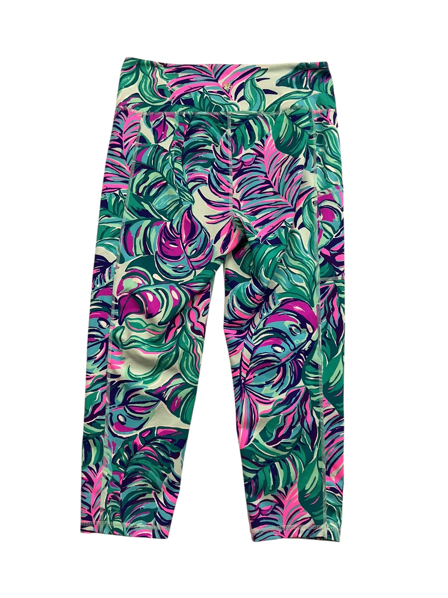 Lilly Pulitzer Weekender High Rise Seasalt Blue Don’t Wanna Leaf - Size L