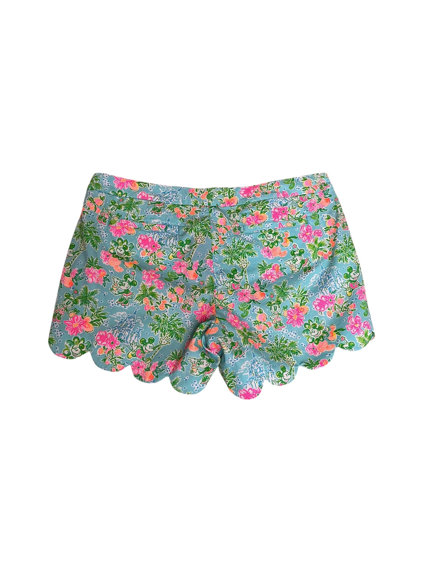 Lilly Pulitzer NWT Buttercup Short Blue Ibiza Lilly Loves Disney - Size 12
