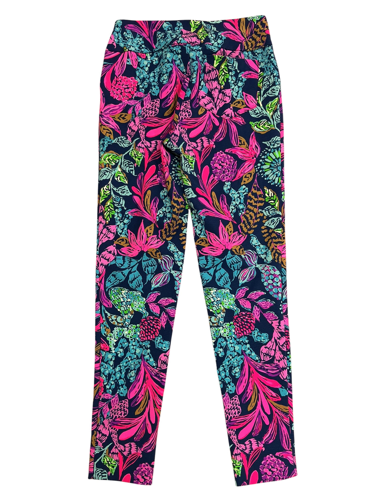 Lilly Pulitzer Luxletic Corso Pants Aegean Navy Calypso Coast - Size 2