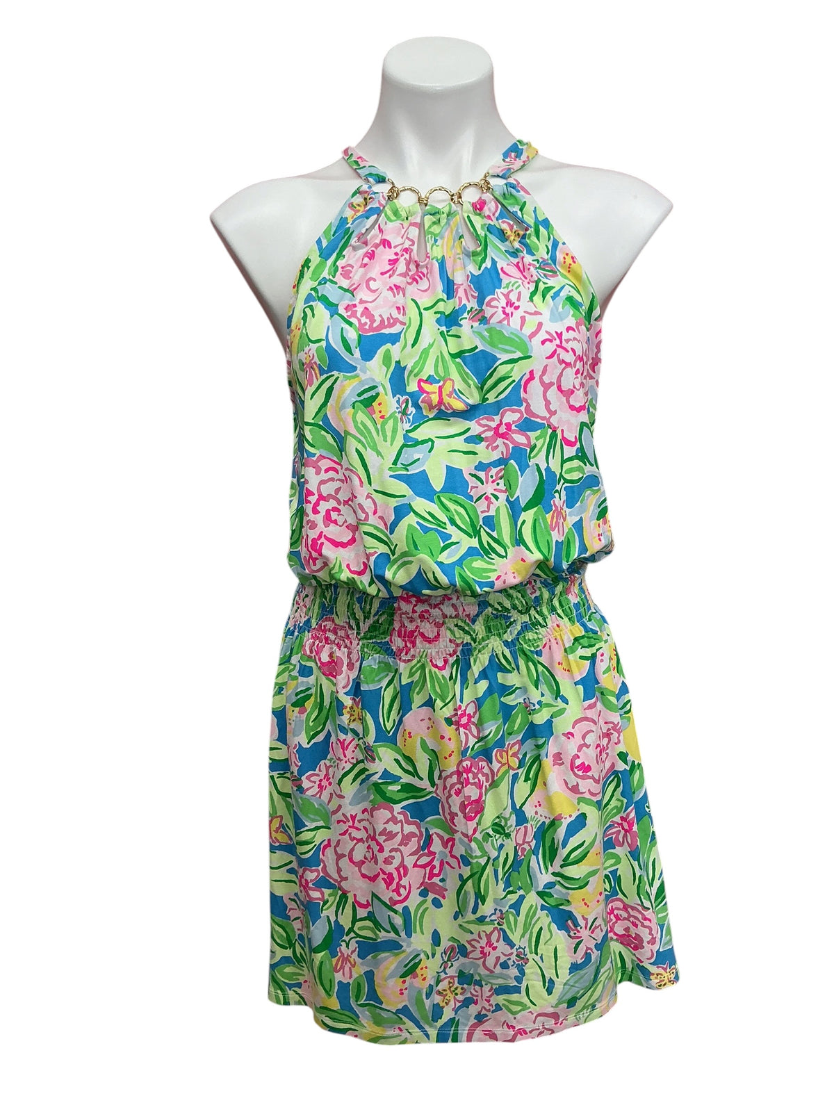 Lilly Pulitzer NWT Shirelle Skirted Romper Multi Grove Garden - Size M