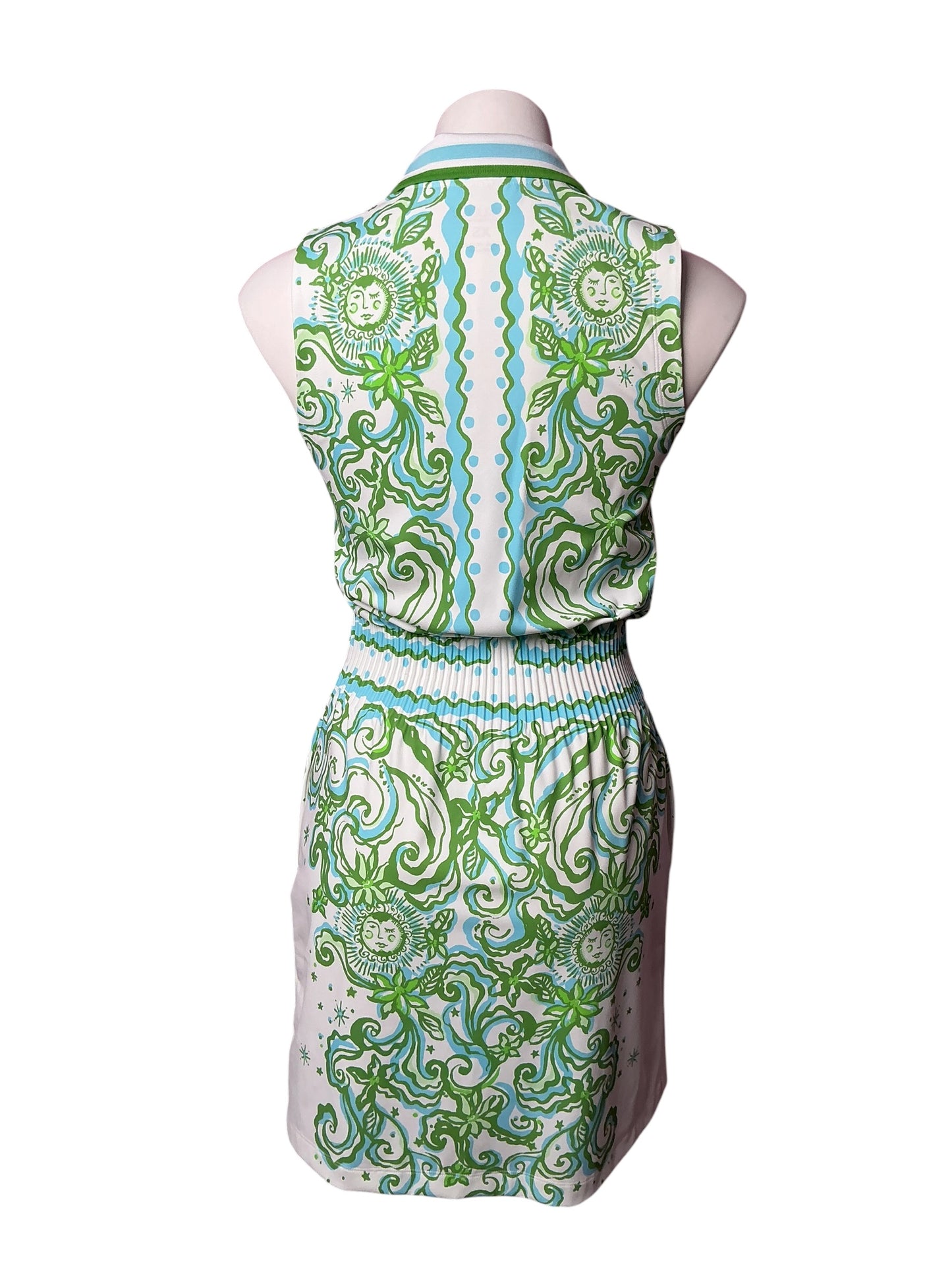 Lilly Pulitzer NWT Long Active Sleeve Dress UPF 50+ Resort White Solmates Engineered - Size XS