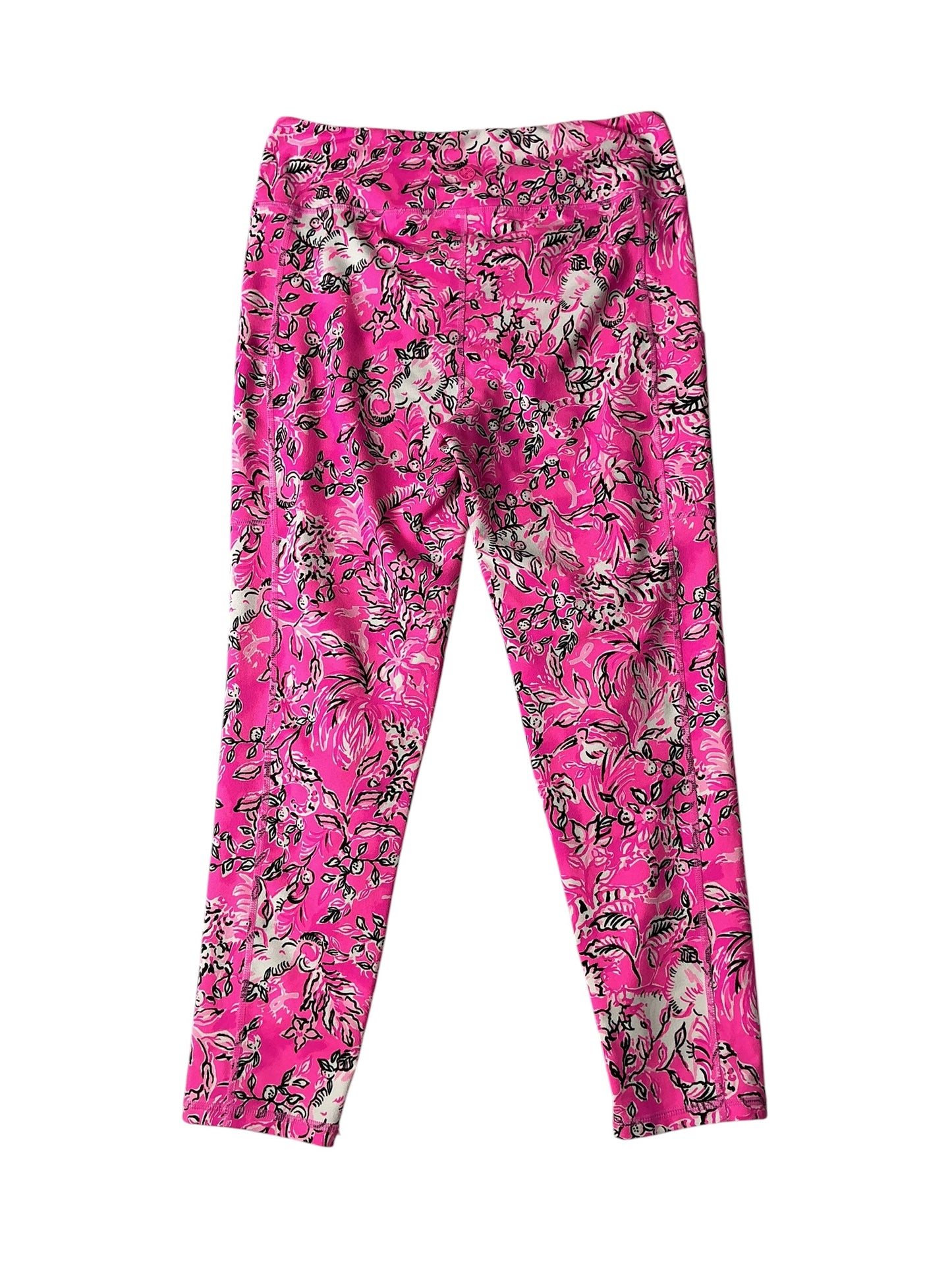Lilly Pulitzer Weekender High Rise Midi Leggings Purposefully Pink - Size L