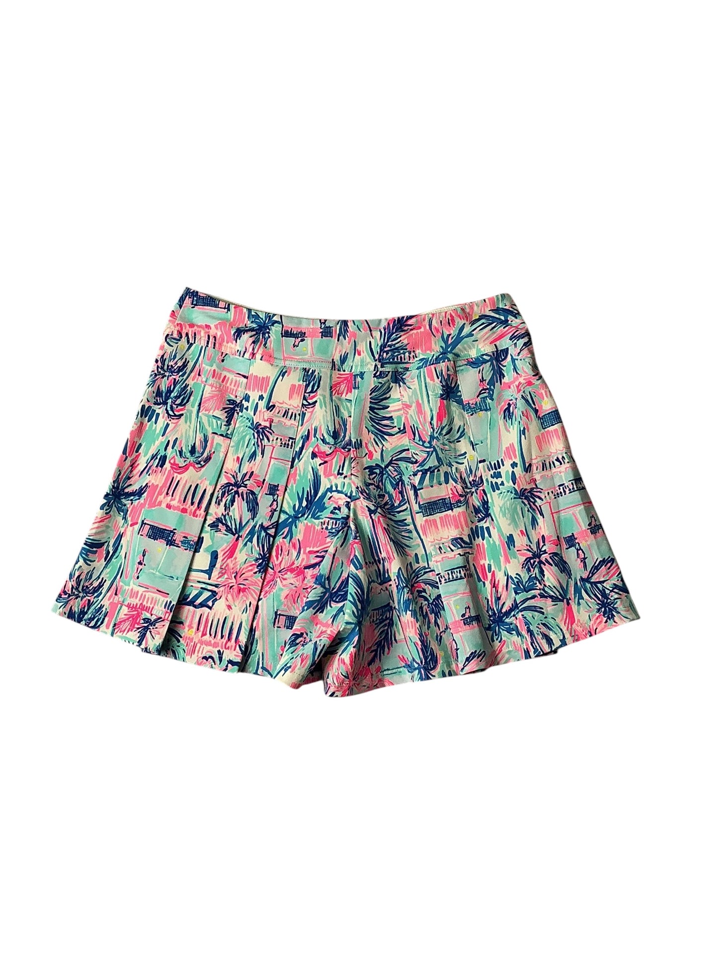 Lilly Pulitzer Luxletic Ravello Blue Perfect Match Frazer Short UPF 50+ - Size 6