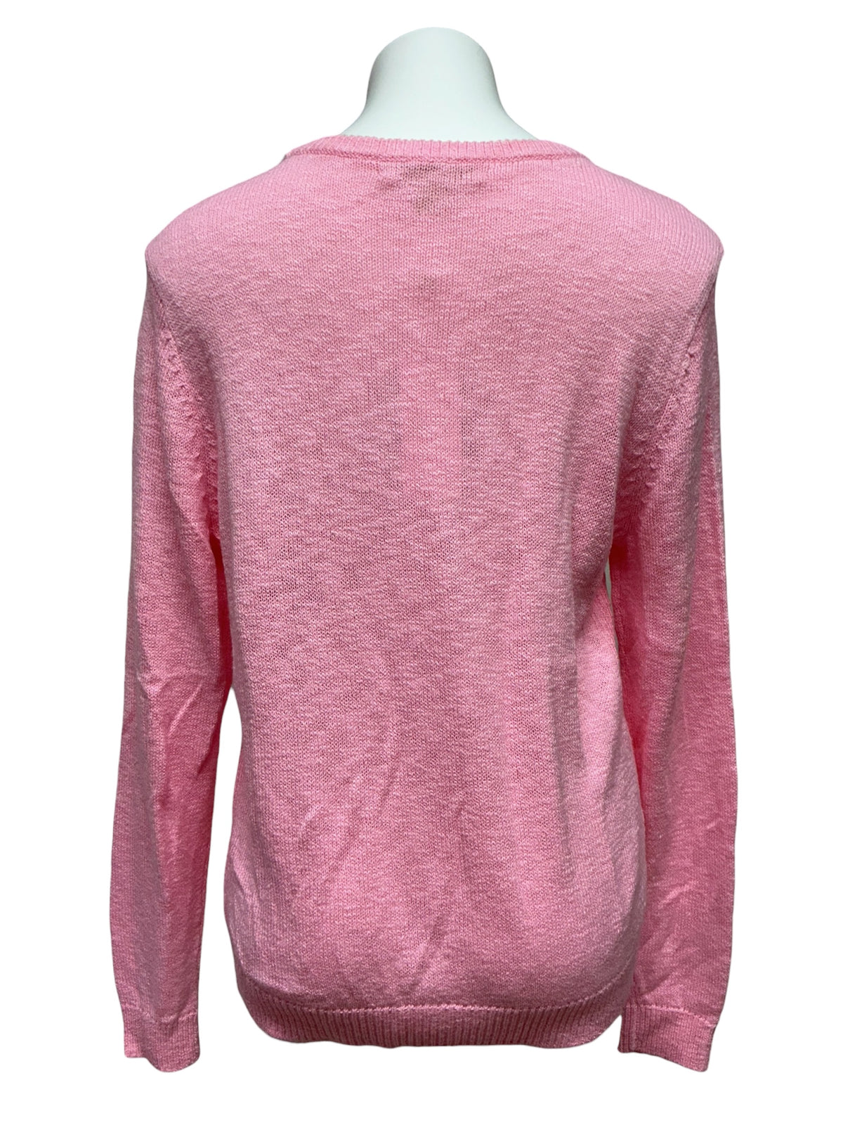 Lilly Pulitzer NWT Tully Sweater Conch Shell Pink Shell Yeah Embroidery - Size L