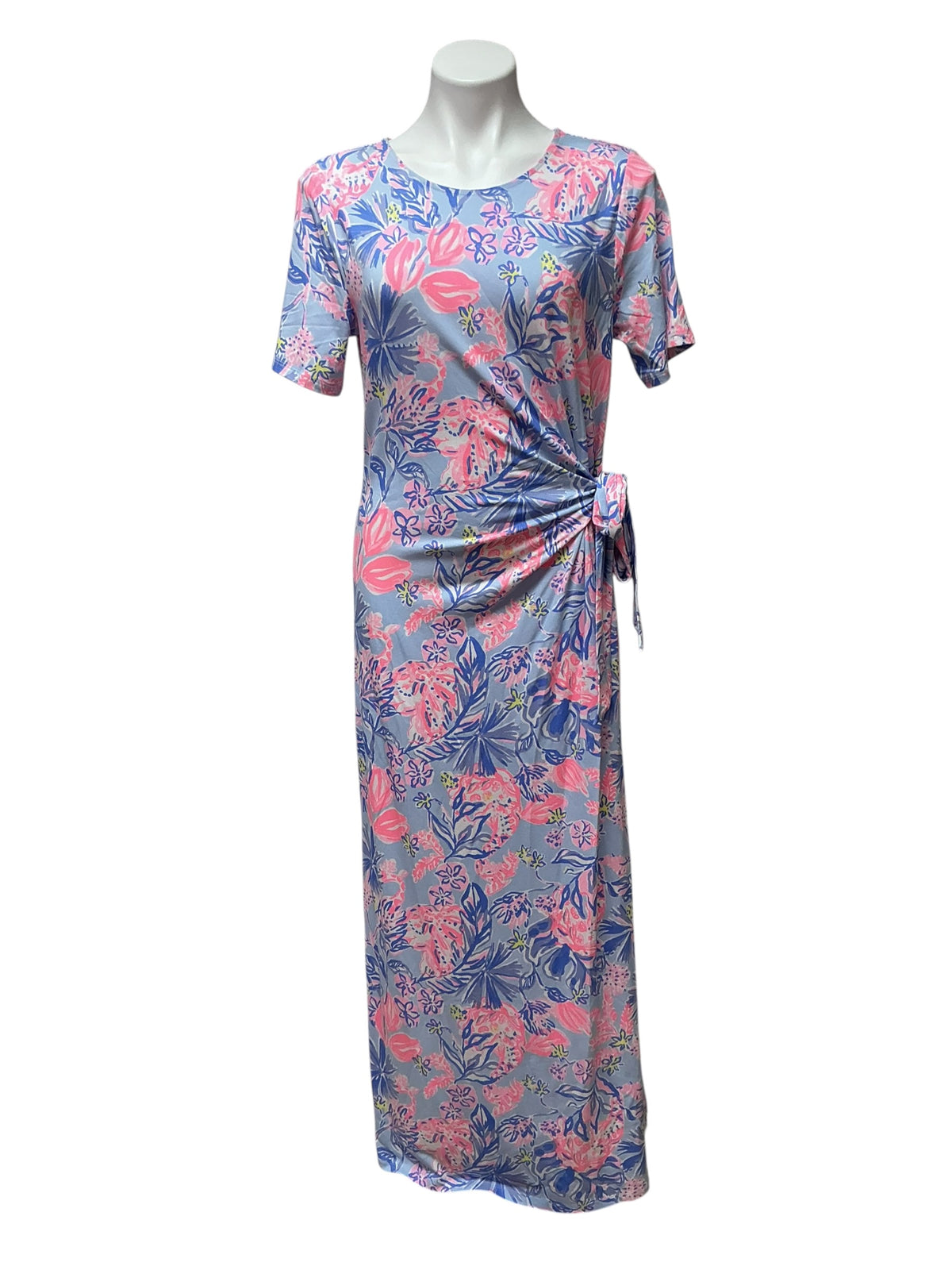 Lilly Pulitzer NWT Chace Maxi Dress Multi Elephant Splash - Size L