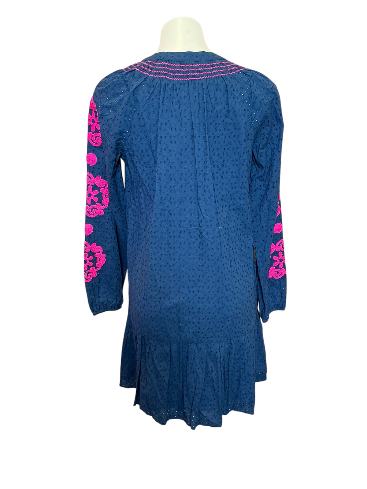 Lilly Pulitzer NWT Lucee Dress Oyster Bay Navy Bayside Eyelet - Size S