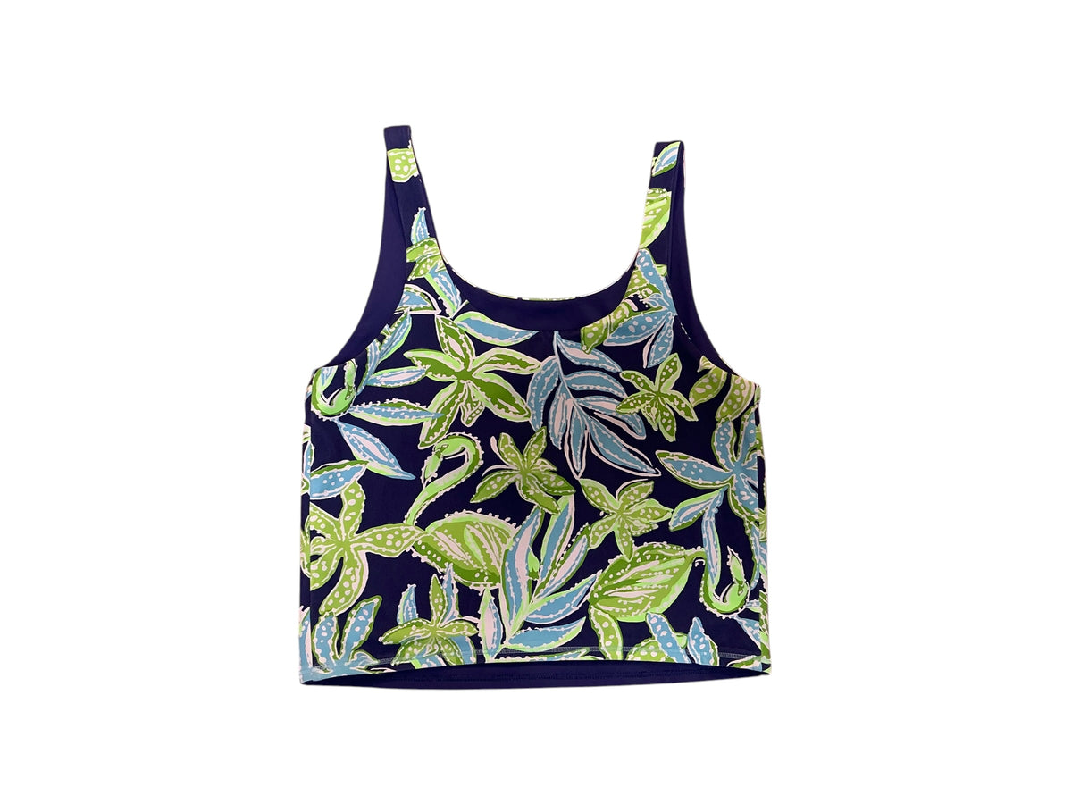 Lilly Pulitzer NWT Ari Reversible Active Sapphire Pool Tropical Tango - Size S