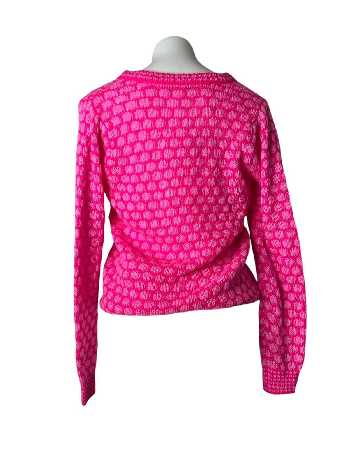 Lilly Pulitzer Brista Sweater Pink Palms Honeycomb - Size S