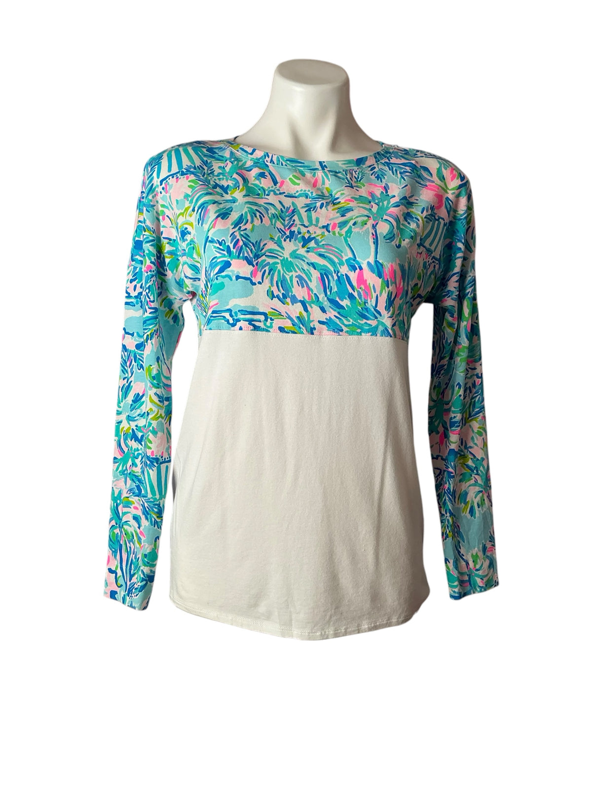Lilly Pulitzer Finn Top Cabana Cocktail Blue Ibiza - Size XS