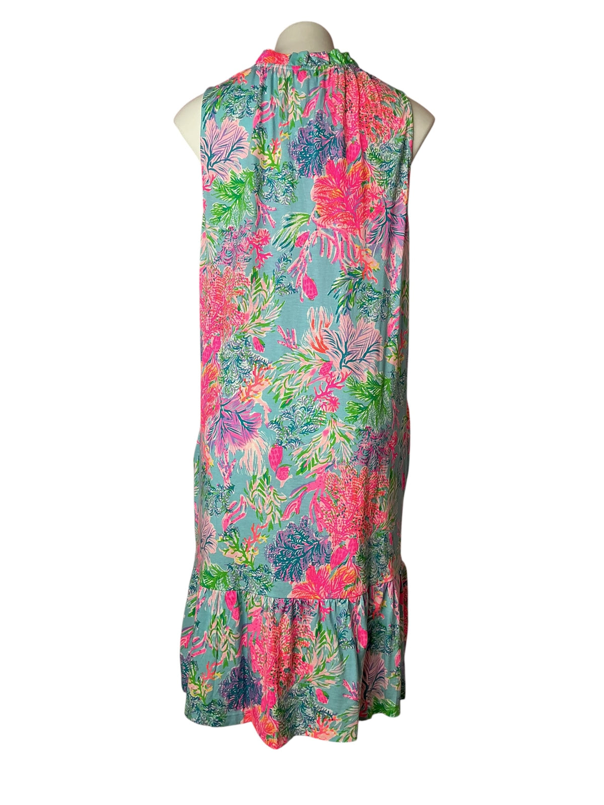 Lilly Pulitzer NWT Malone Dress Celestial Blue Cay To My Heart - Size XL