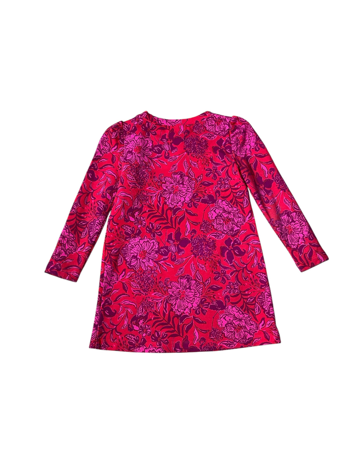 Lilly Pulitzer Kids Mini Jansen Dress Amaryllis Red Secret Hideaway - Size XS (2-3)