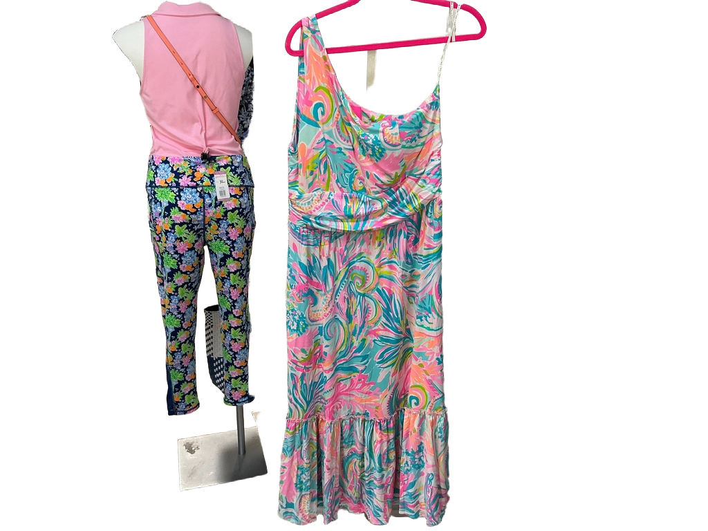 chinese dress ladies Lilly Pulitzer Mooney Midi Dress Carnivale Coral