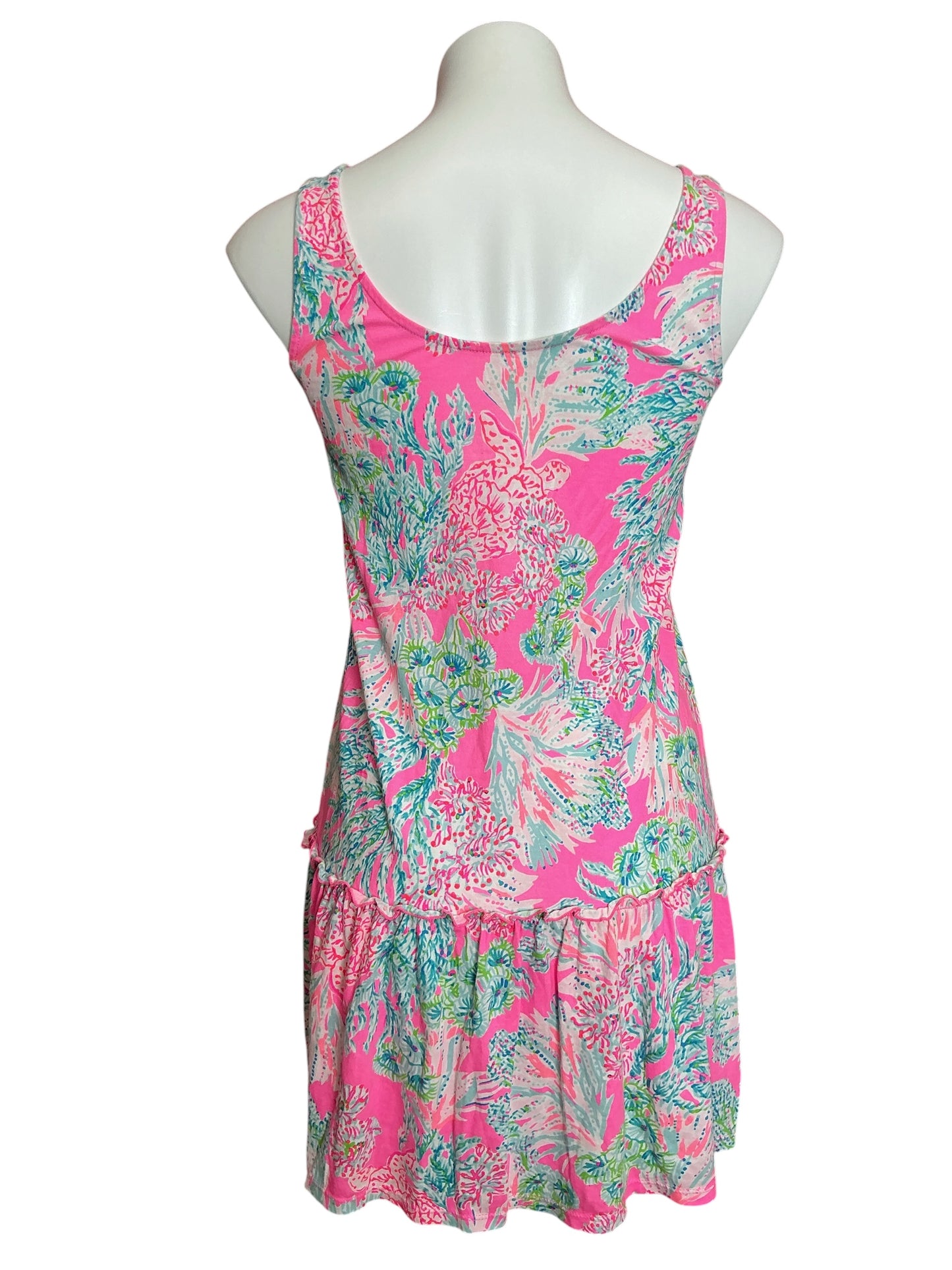 Lilly Pulitzer Skyelar Tank Dress Prosecco Pink Seaing Things - Size XXS