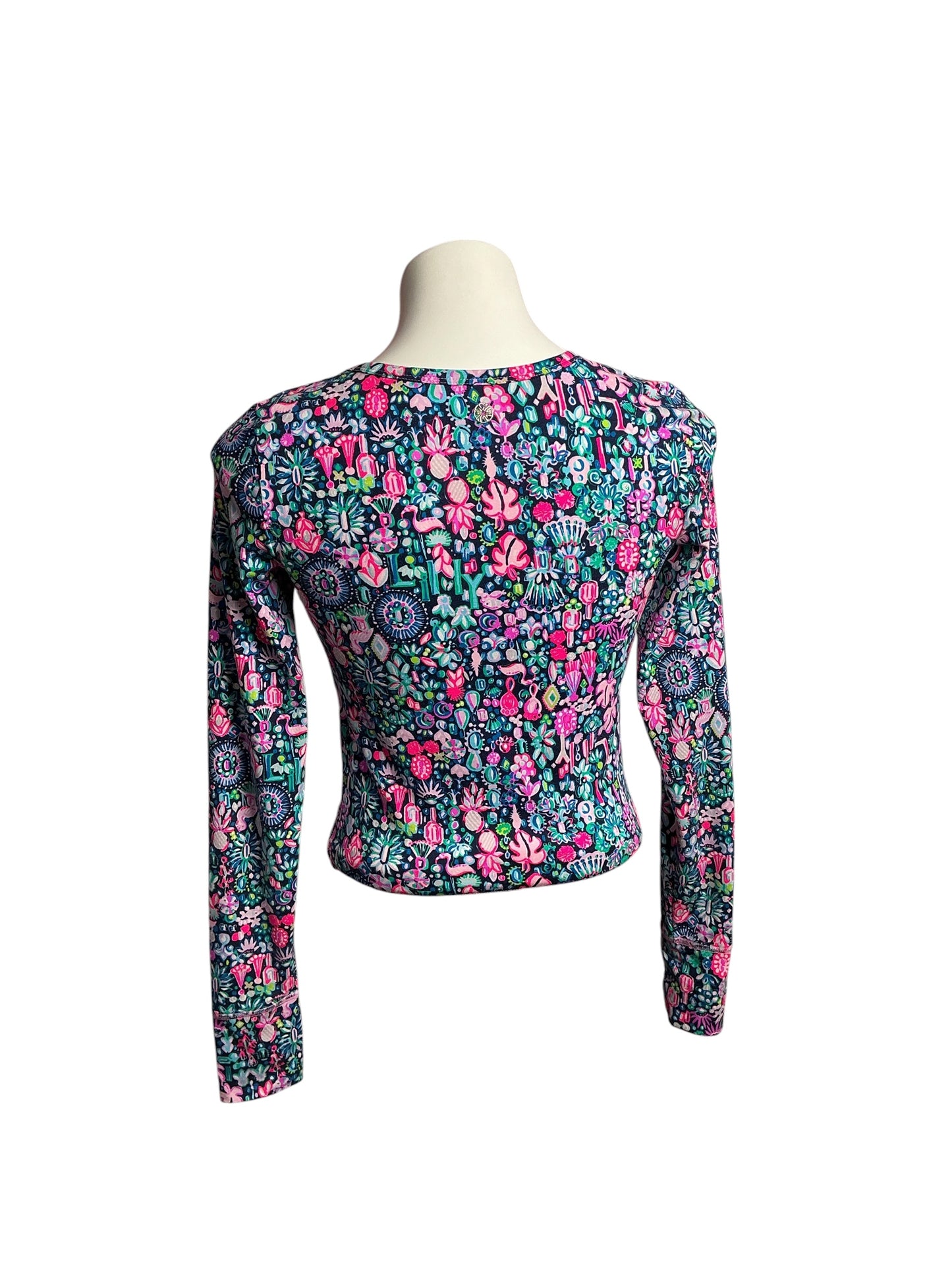 Lilly Pulitzer- Luxletic Oden Top Low Tide Navy Jewelry Size XS
