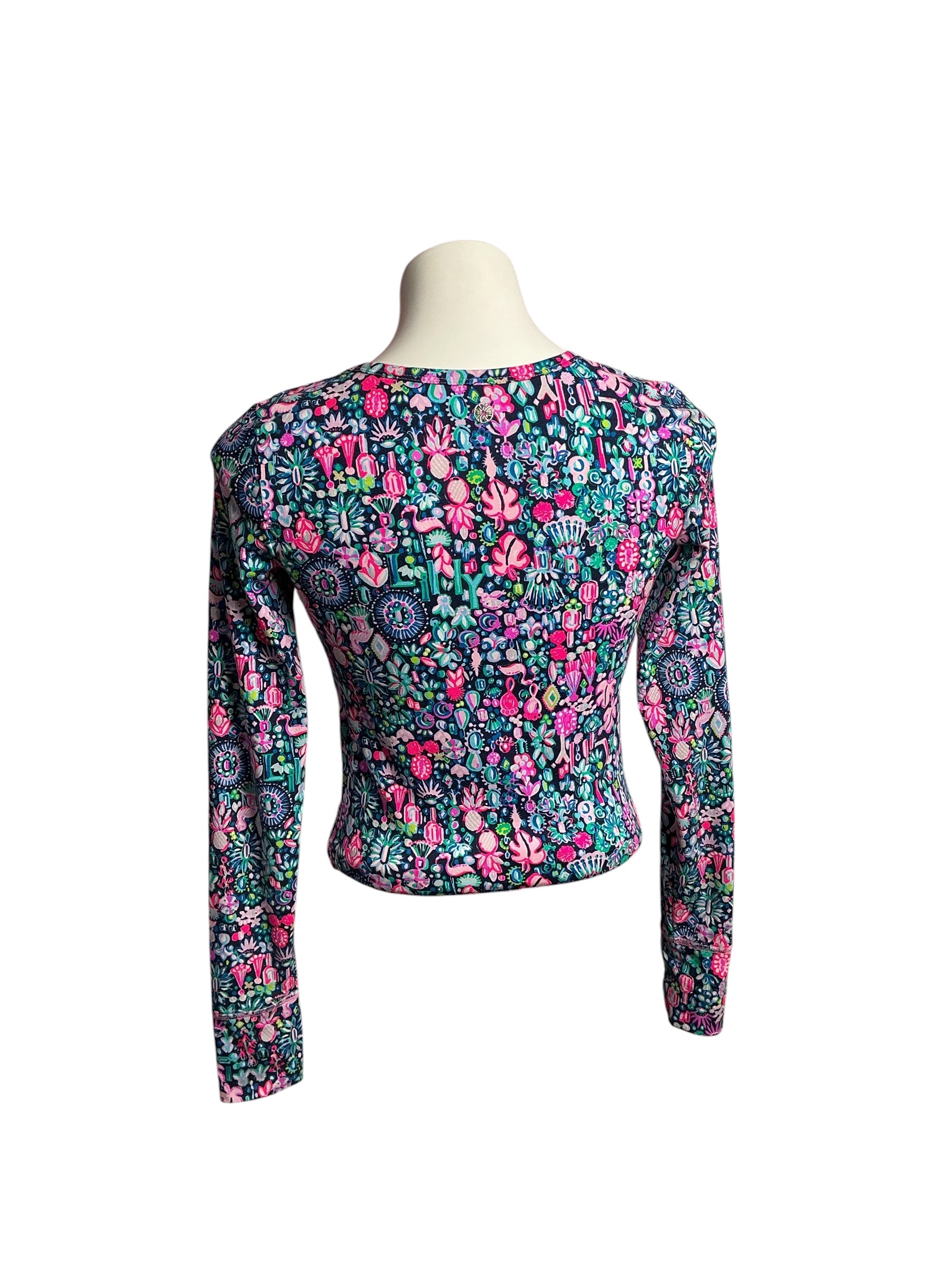 Lilly Pulitzer- Luxletic Oden Top Low Tide Navy Jewelry Size XS