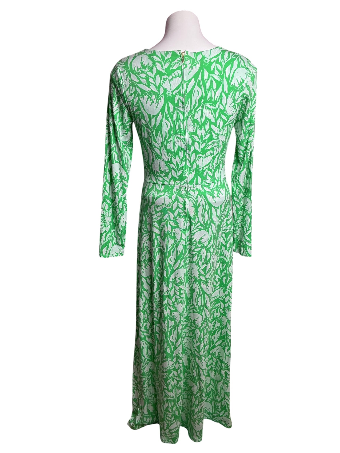 Lilly Pulitzer- Tilli Maxi Dress Fauna Green Tulip To Tango Size 6