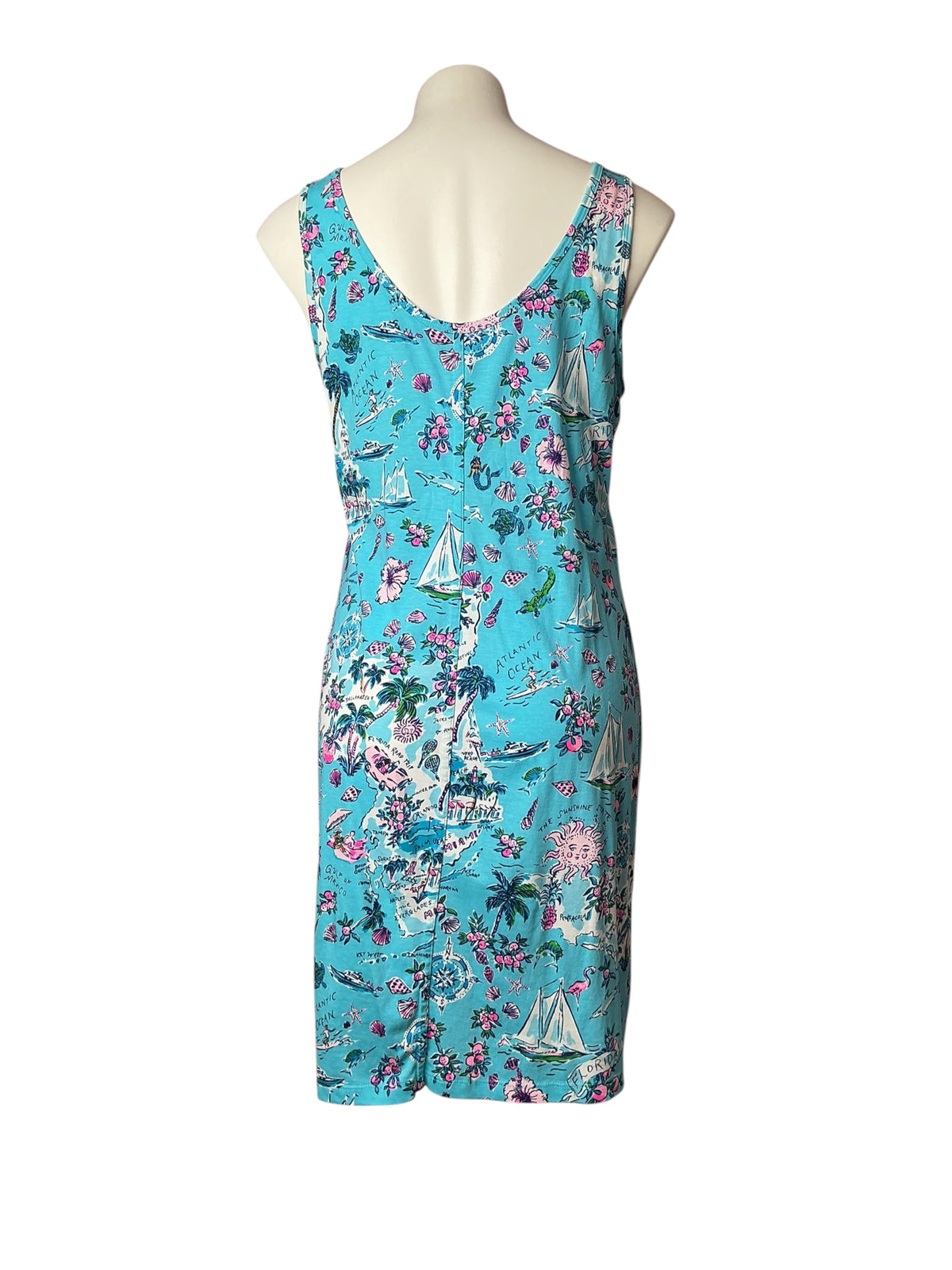 Lilly Pulitzer Tank Dress Lilly’s Roadtrip Amalfi Blue - Size M