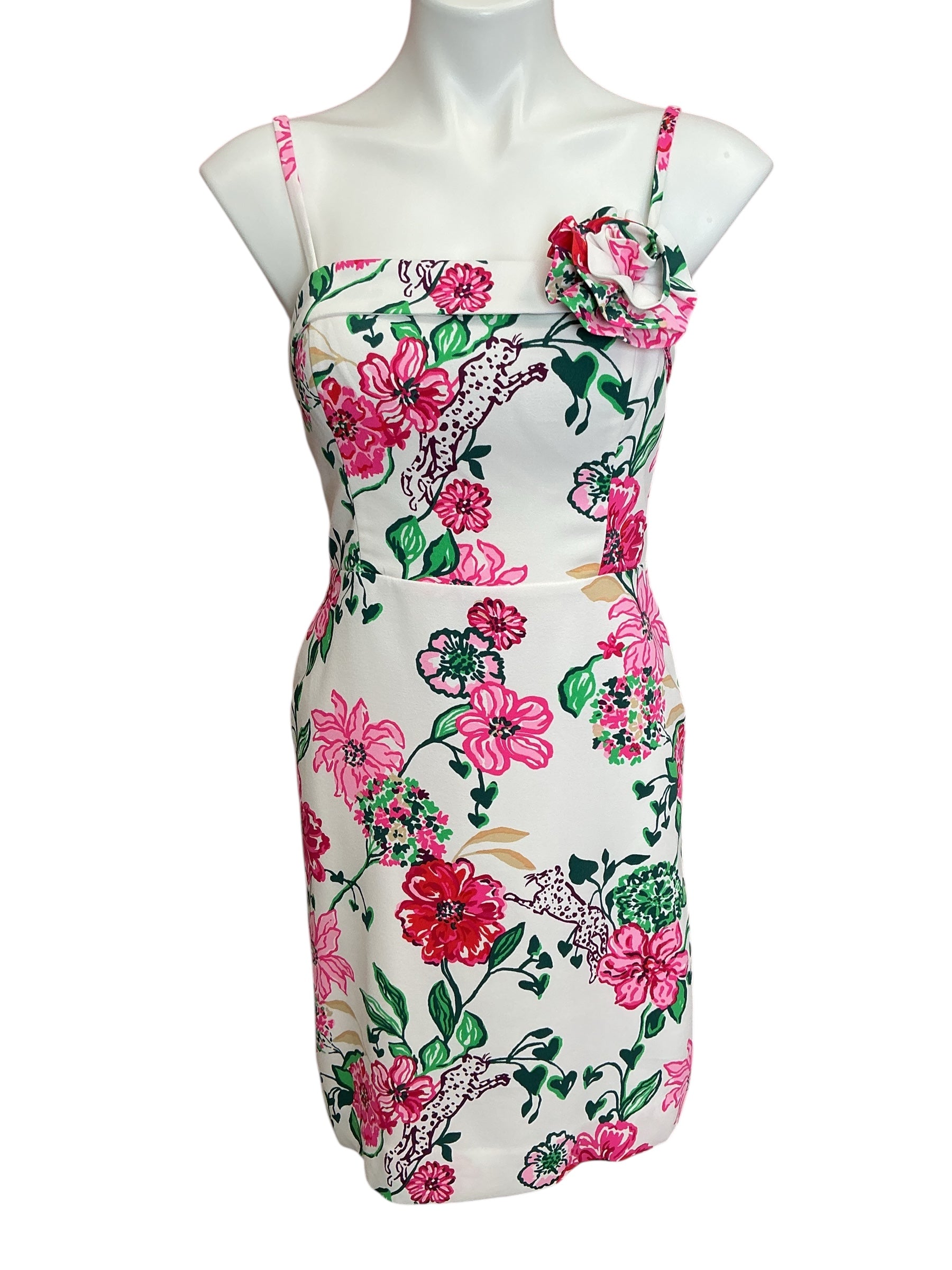 Lilly Pulitzer NWT Nickola Dress Coconut Safari Sanctuary - Size 2