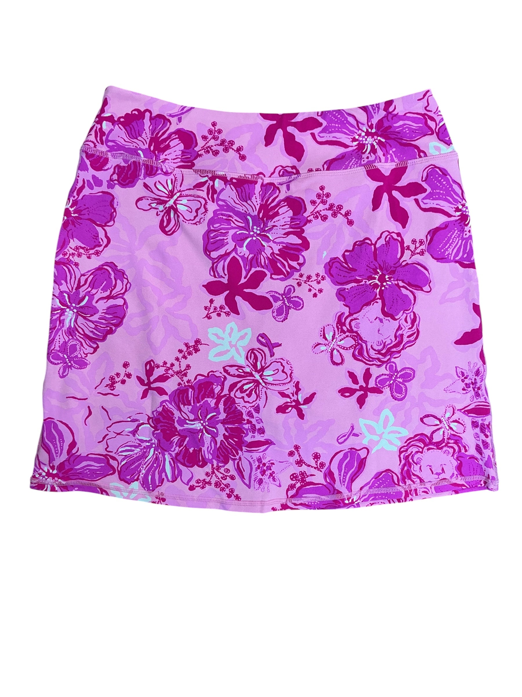 Lilly Pulitzer NWT Maryana Skort UPF 50+ Parigi Pink Supporting Squad - Size S