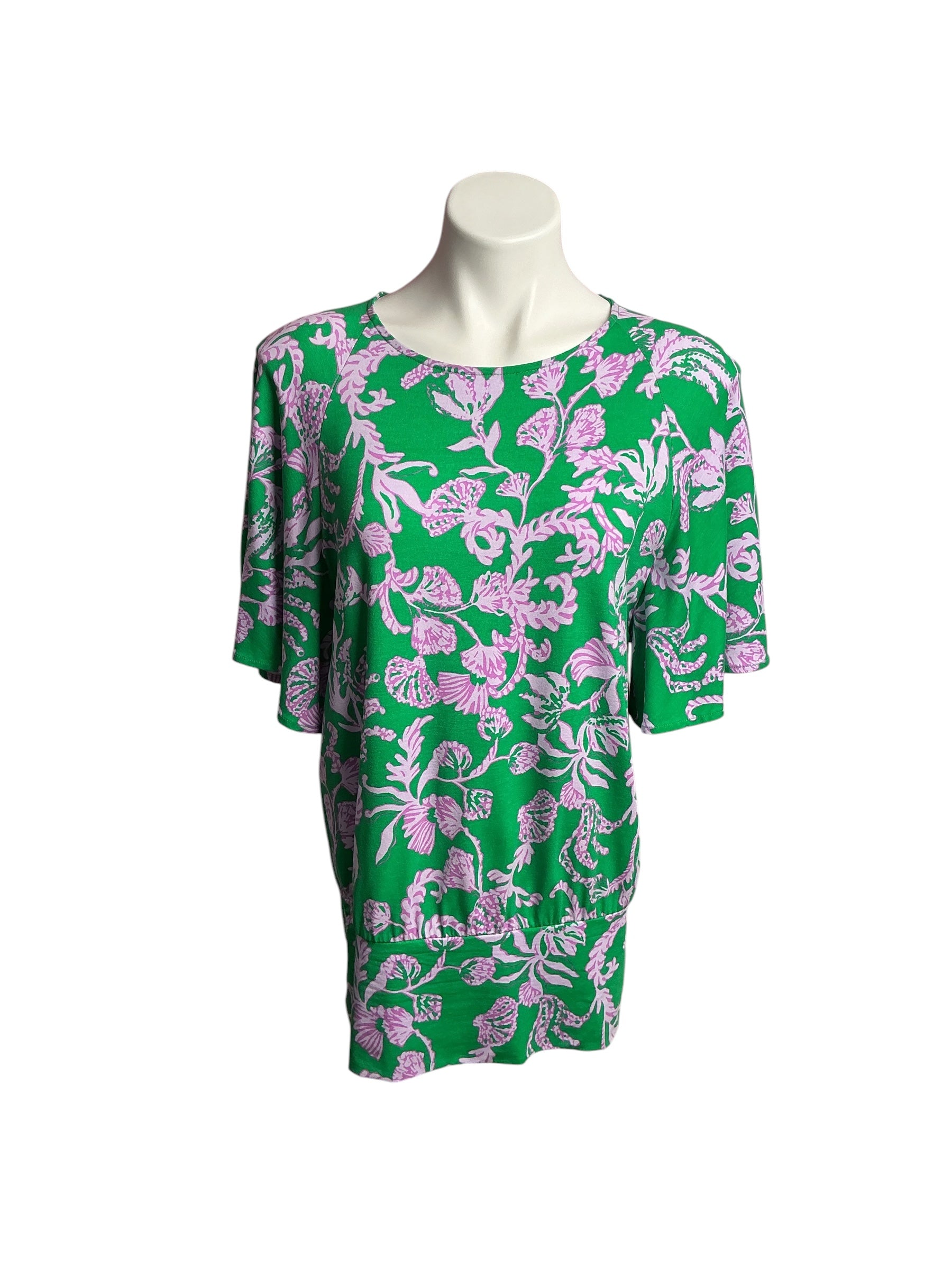 Lilly Pulitzer- Albion’s Knit Top Brazilian Green Salty Sandbar Size S