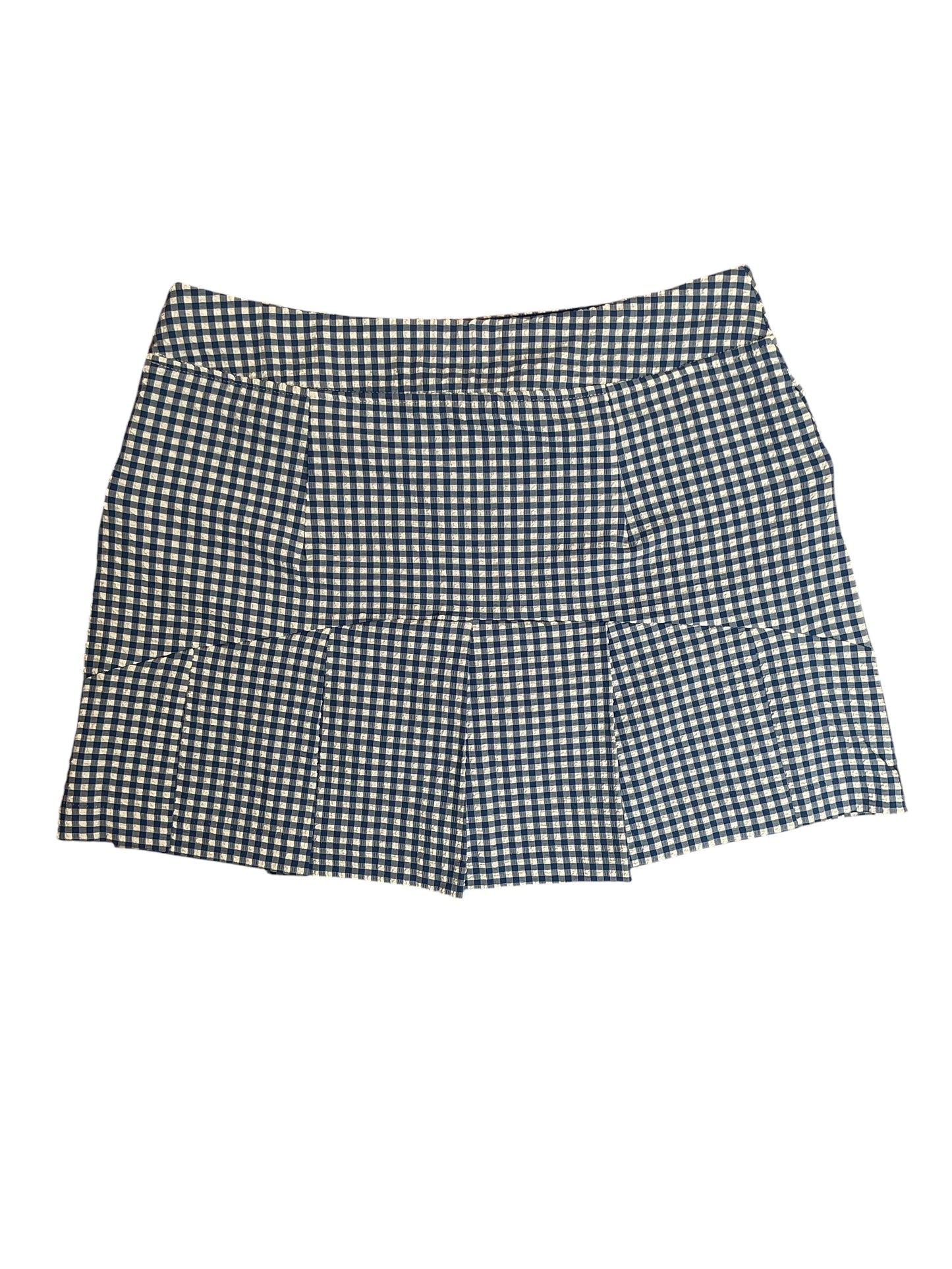 Lilly Pulitzer NWT Thera Skort UPF 50+ Starlight Navy Mini Performance Gingham - Size 8