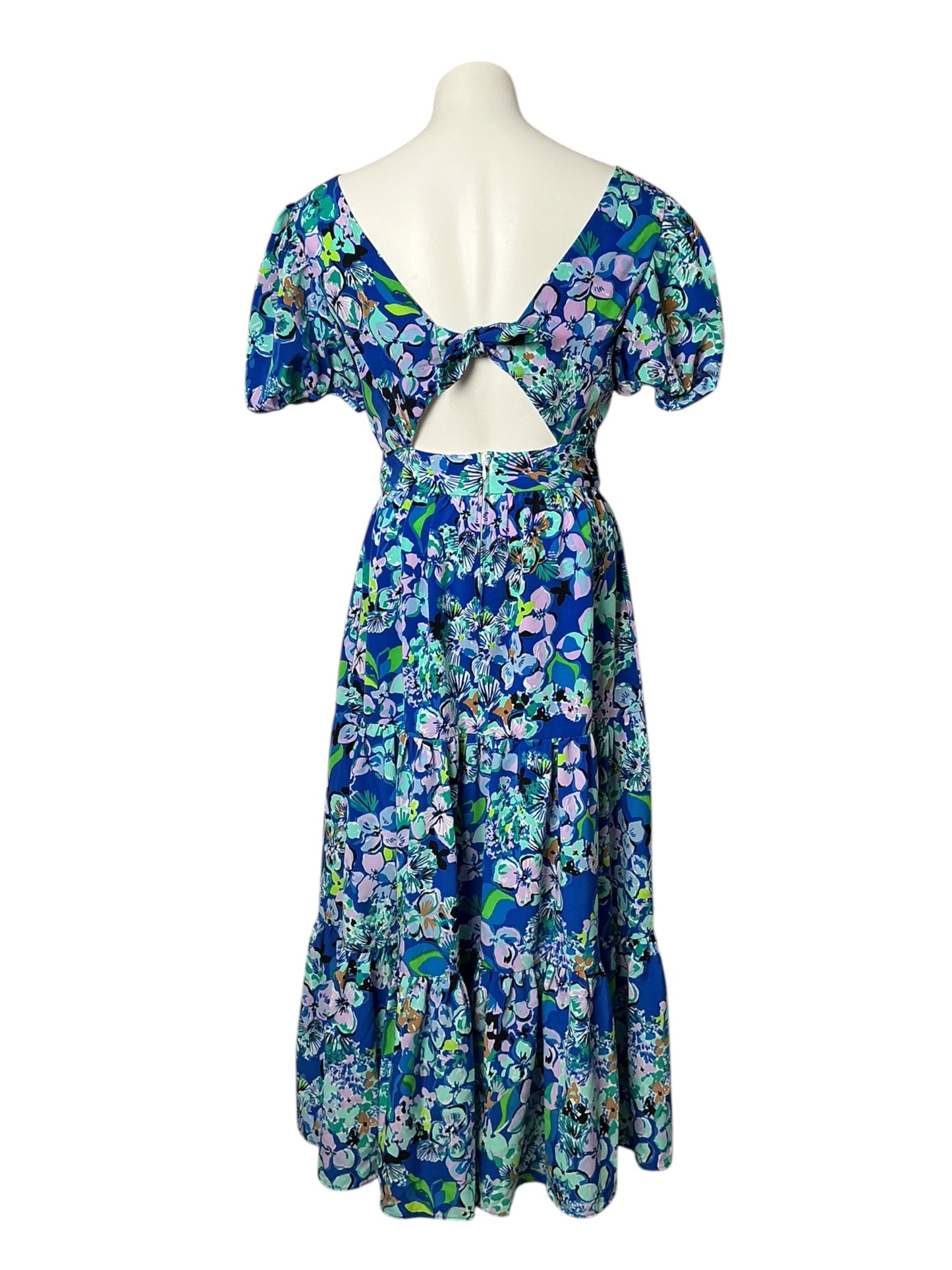 Lilly Pulitzer Grace Tiered Midi Dress Twilight Tropics - Size 2