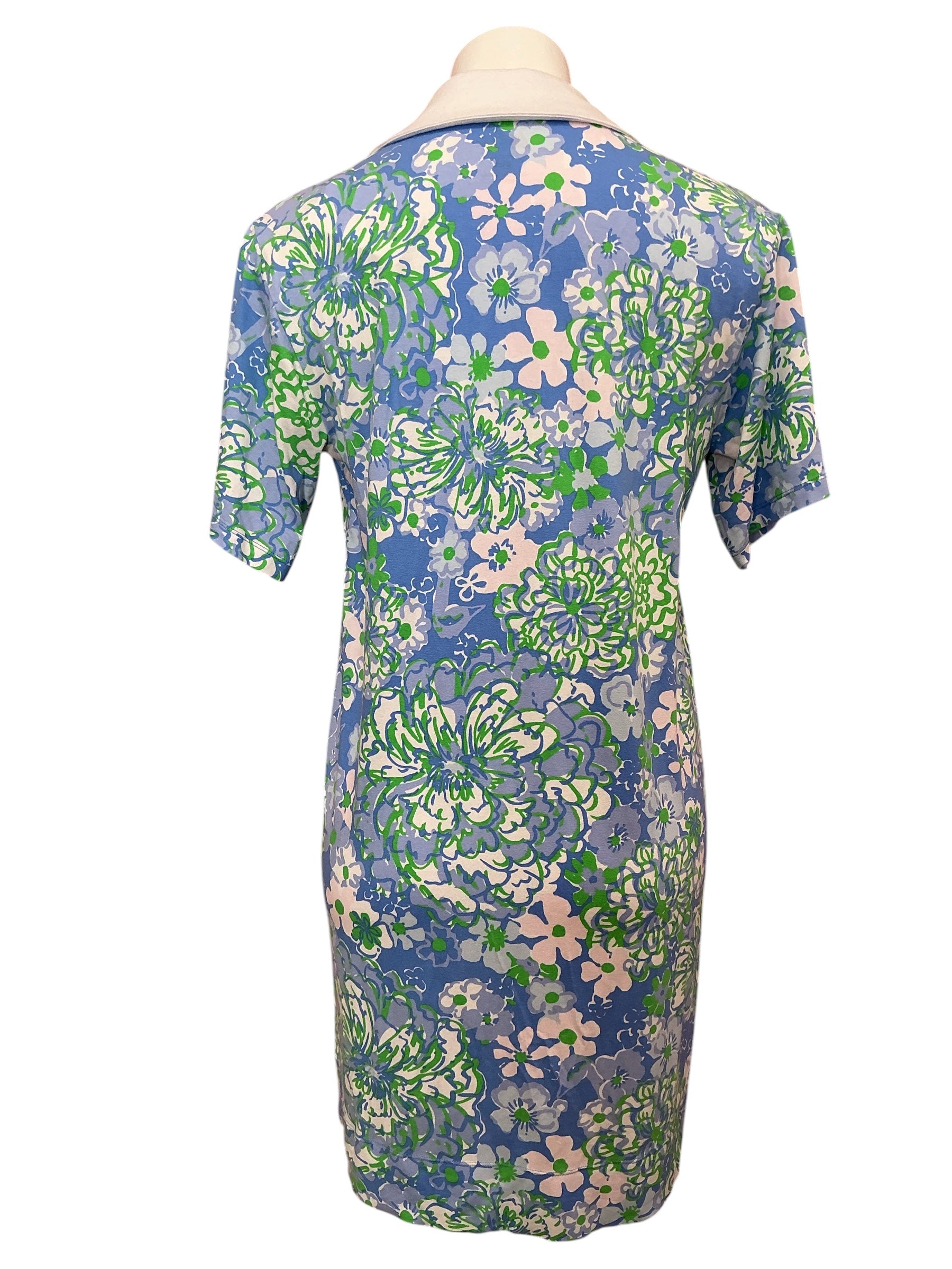 Lilly Pulitzer Alden Dress Sunwashed Blue Plumes In Bloom - Size XS