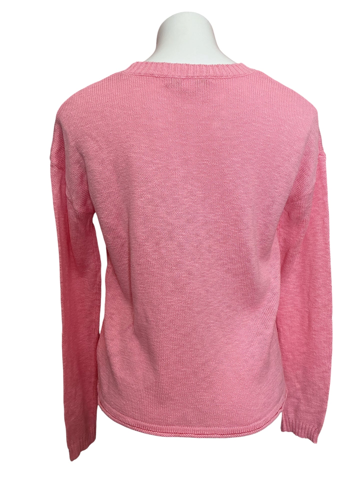 Lilly Pulitzer Pippy Sweater Peony Pink Soak Up The Sun Intarsia - Size S