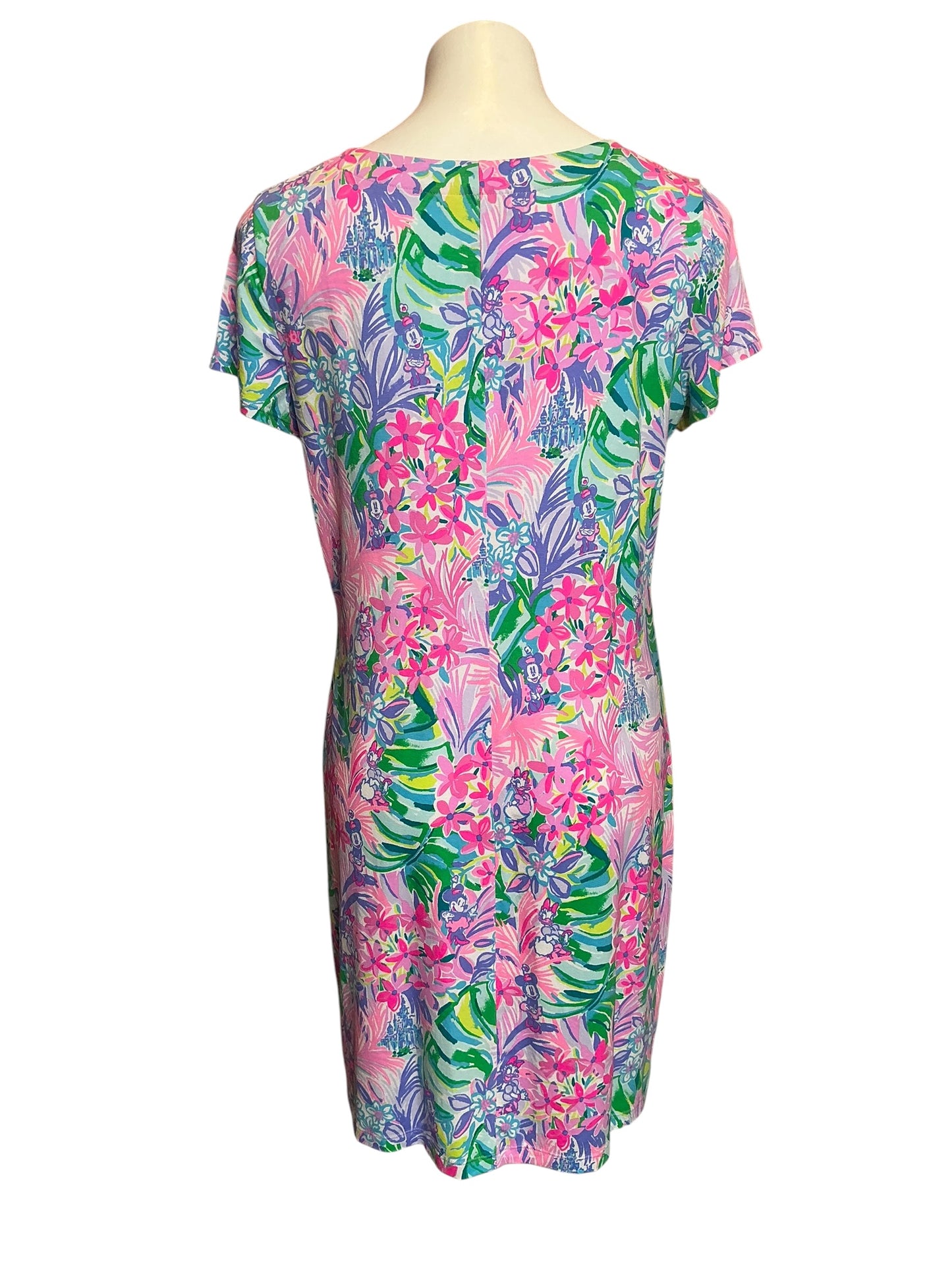 Lilly Pulitzer Sophiletta Short Sleeve Dress Multi Disney Dreamin - Size L