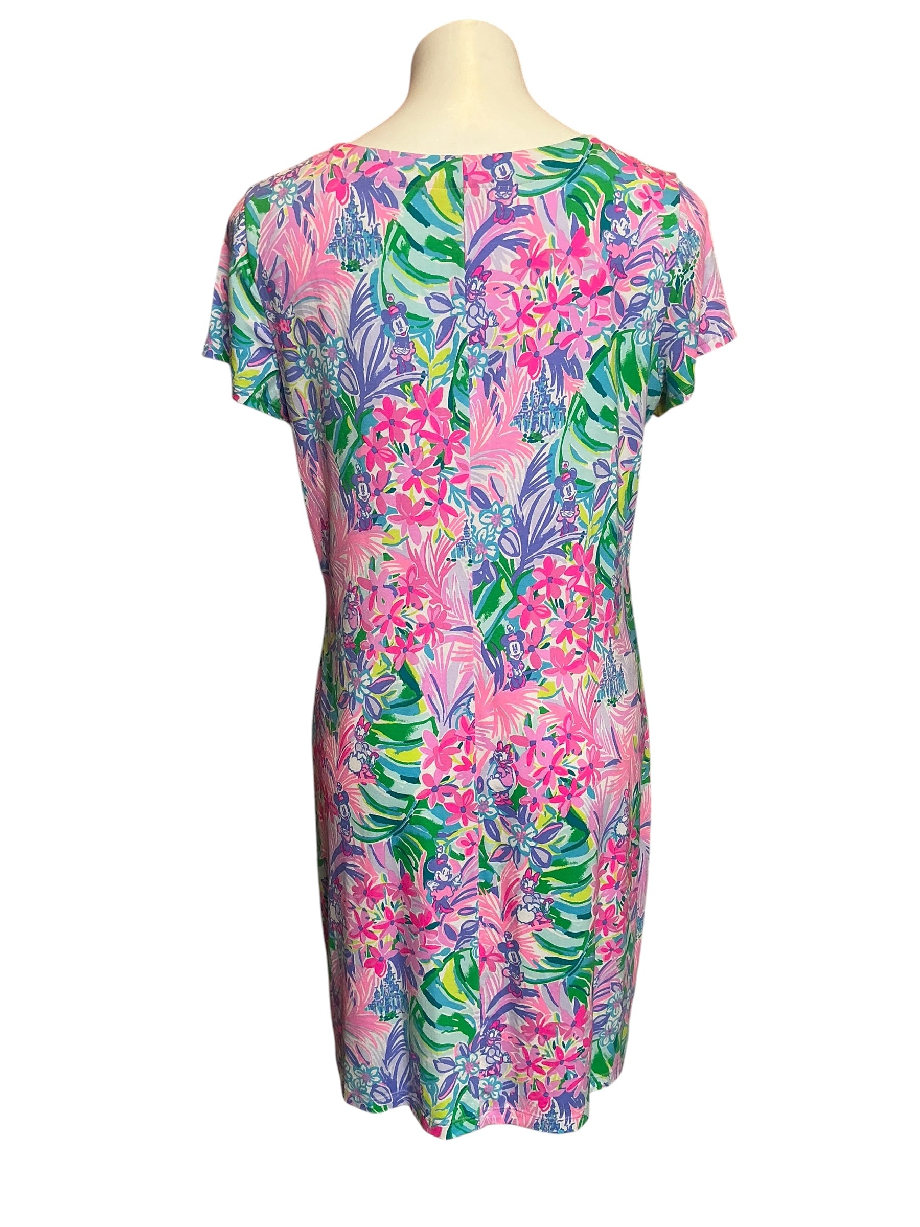 Lilly Pulitzer Sophiletta Short Sleeve Dress Multi Disney Dreamin - Size L