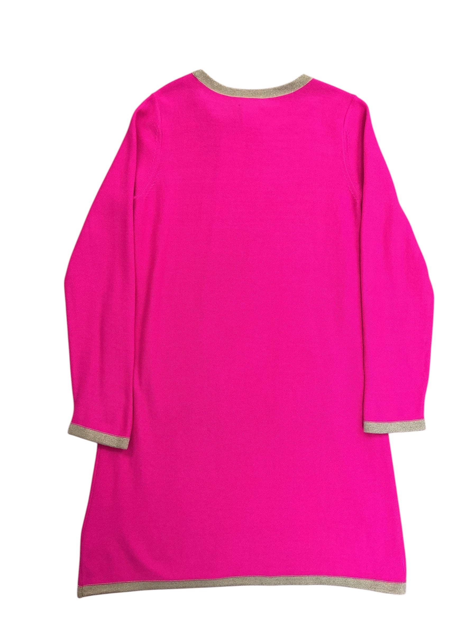Lilly Pulitzer Girls Kids Mini Morgen Sweater Dress Passion Fruit Pink - Size XL 12-14