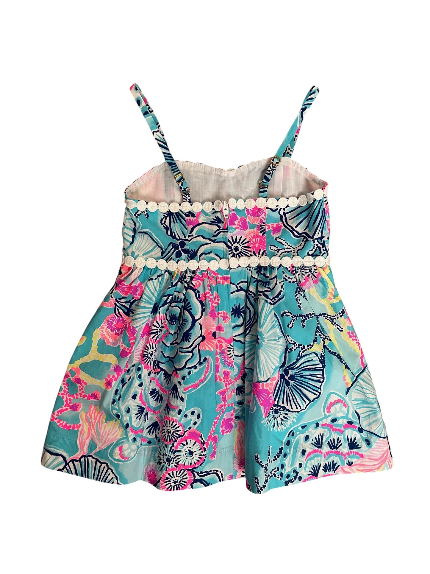 Lilly Pulitzer NWT Girls Kids Mini Haylan Dress Bali Blue Once Upon A Tide - Size 2
