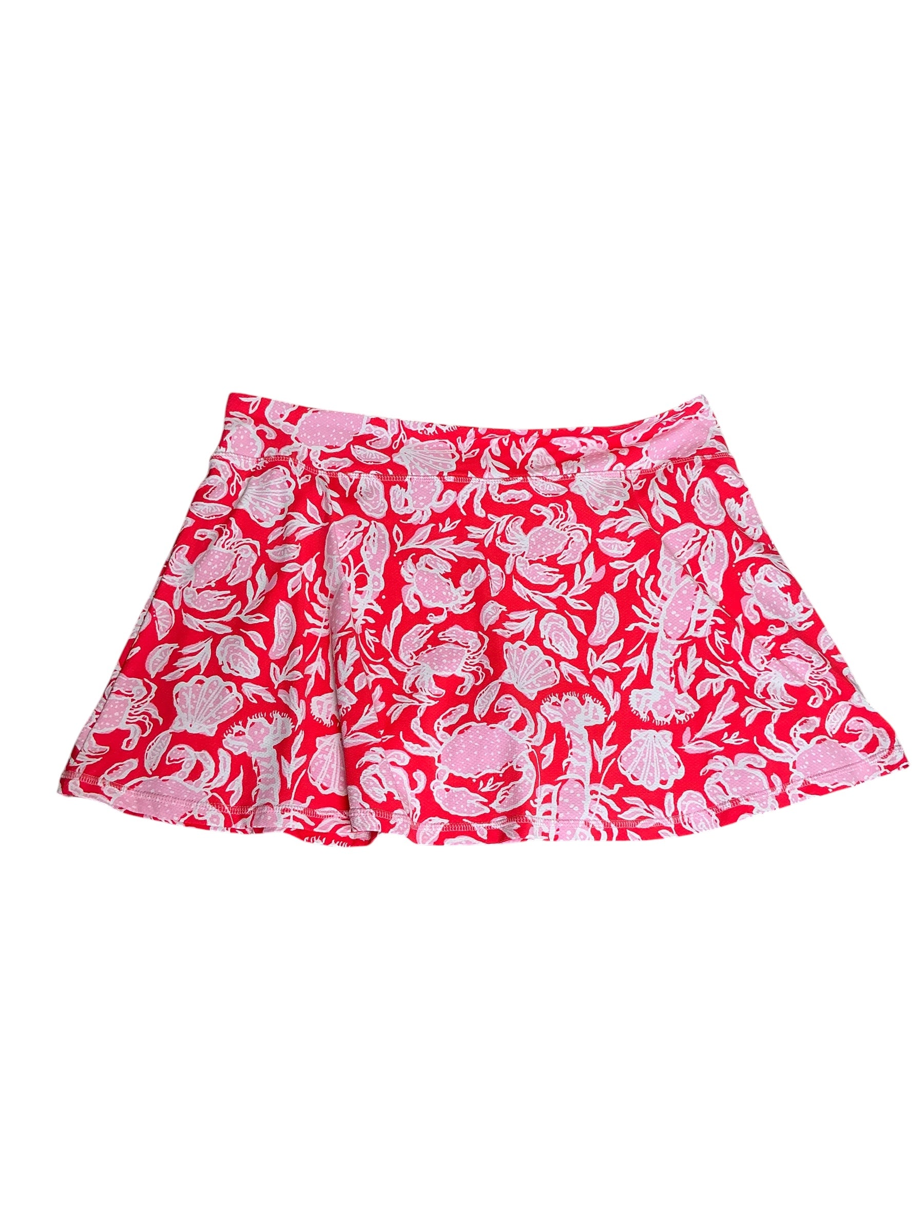Lilly Pulitzer NWT Aila Skort UPF 50+ Cane Coral Crab Collab - Size XL