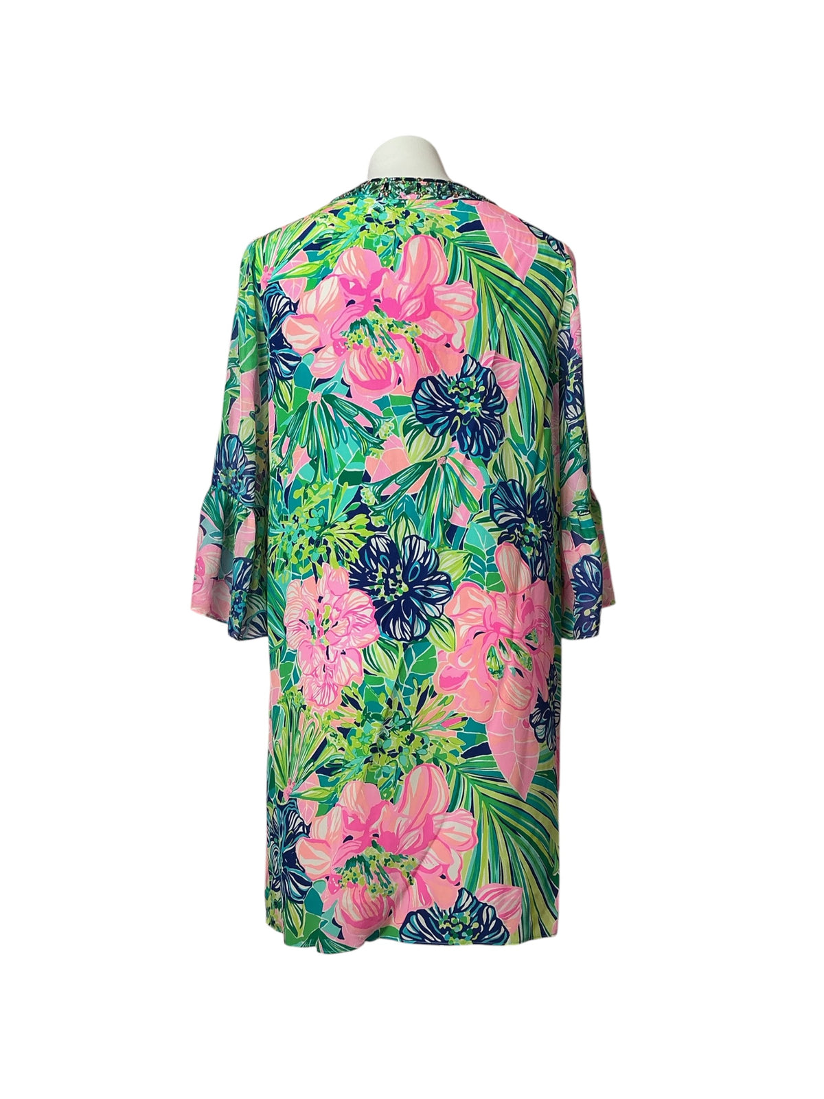 Lilly Pulitzer NWT Elenora Silk Dress Multi Island Escape - Size M