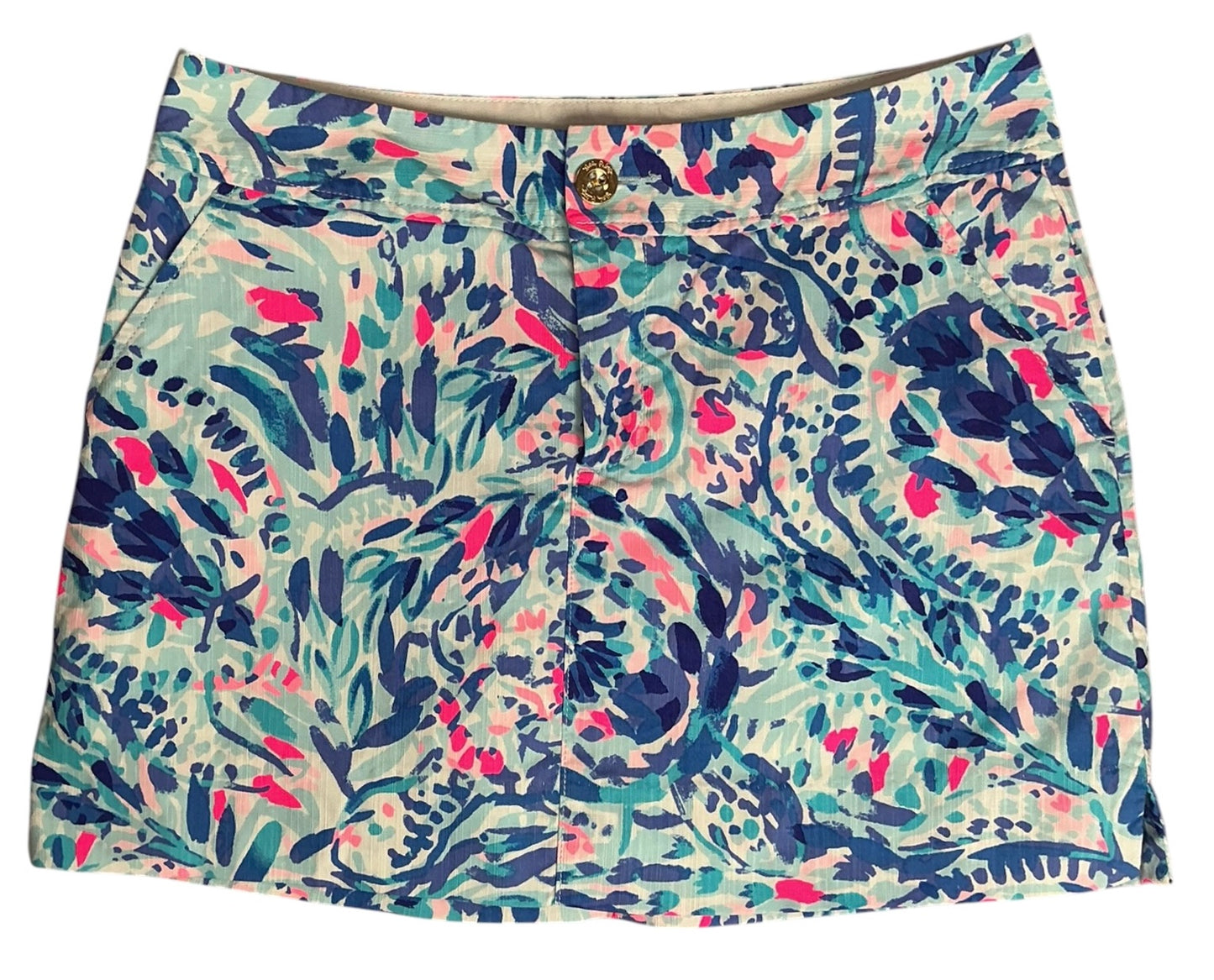 Lilly Pulitzer Nicki Skort Breakwater Tint Party Wave - Size 6