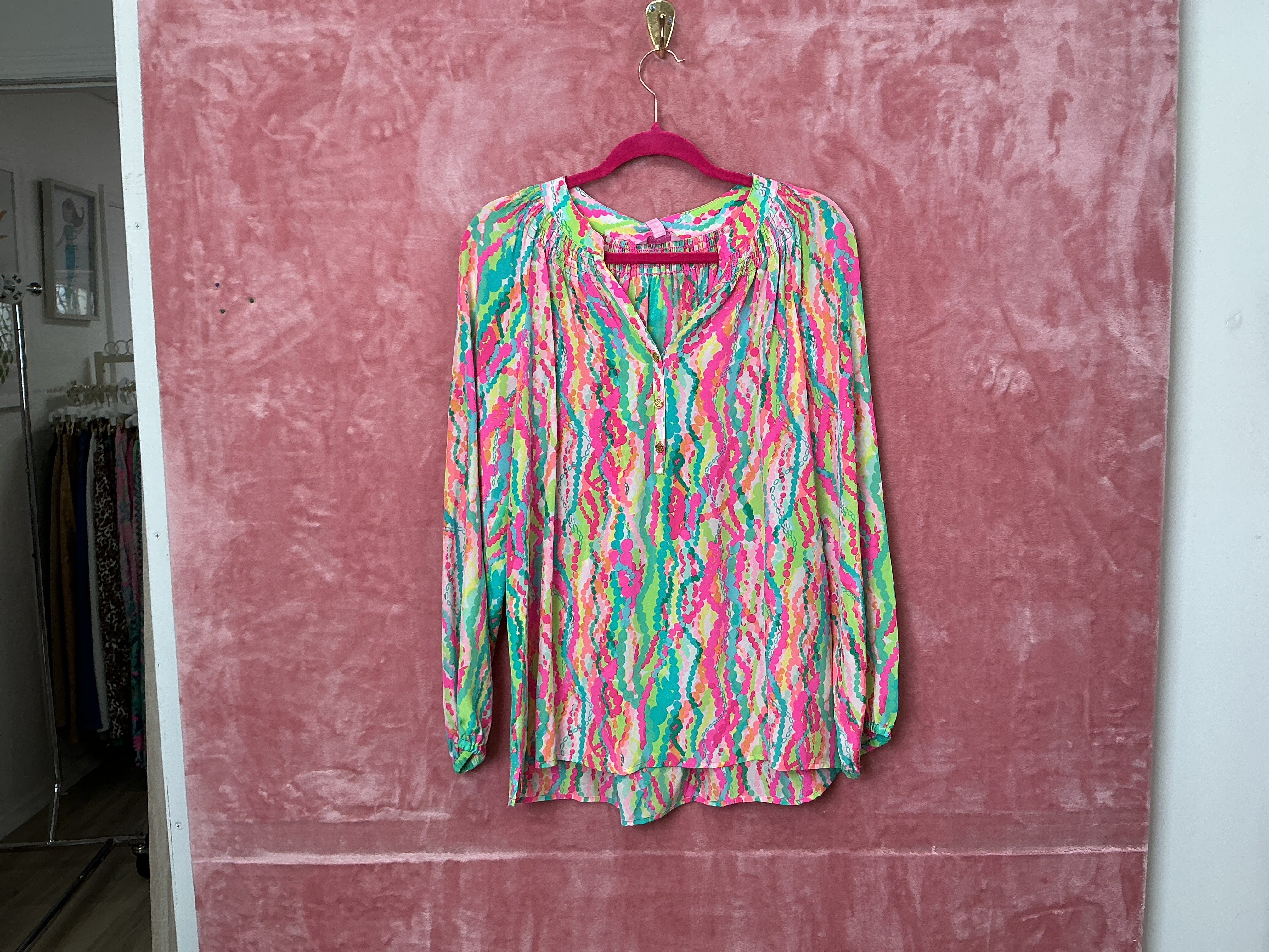 Lilly Pulitzer NWT Elsa Top Dripping In Jewels - Size XL