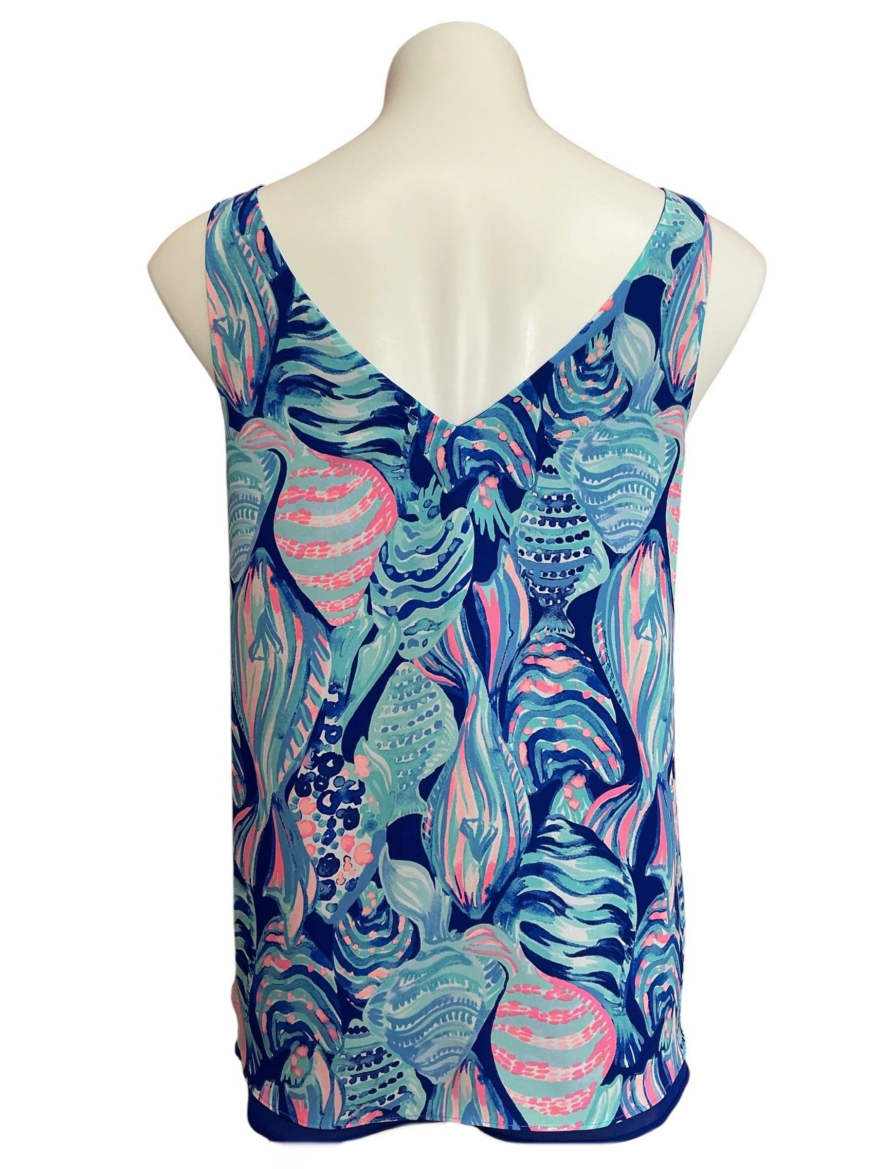 Lilly Pulitzer Florin Reversible Tank Top Scale Up - Size S