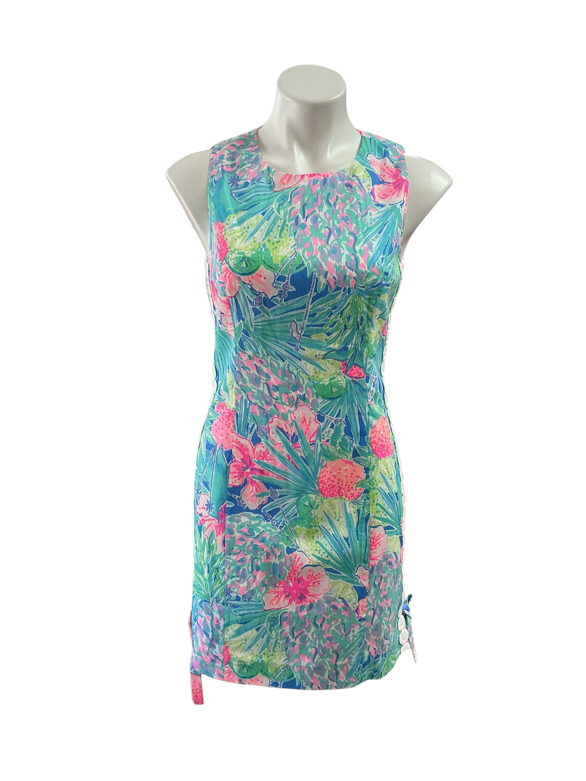Lilly Pulitzer NWT Mila Stretch Shift Dress Multi Swizzle In - Size 4