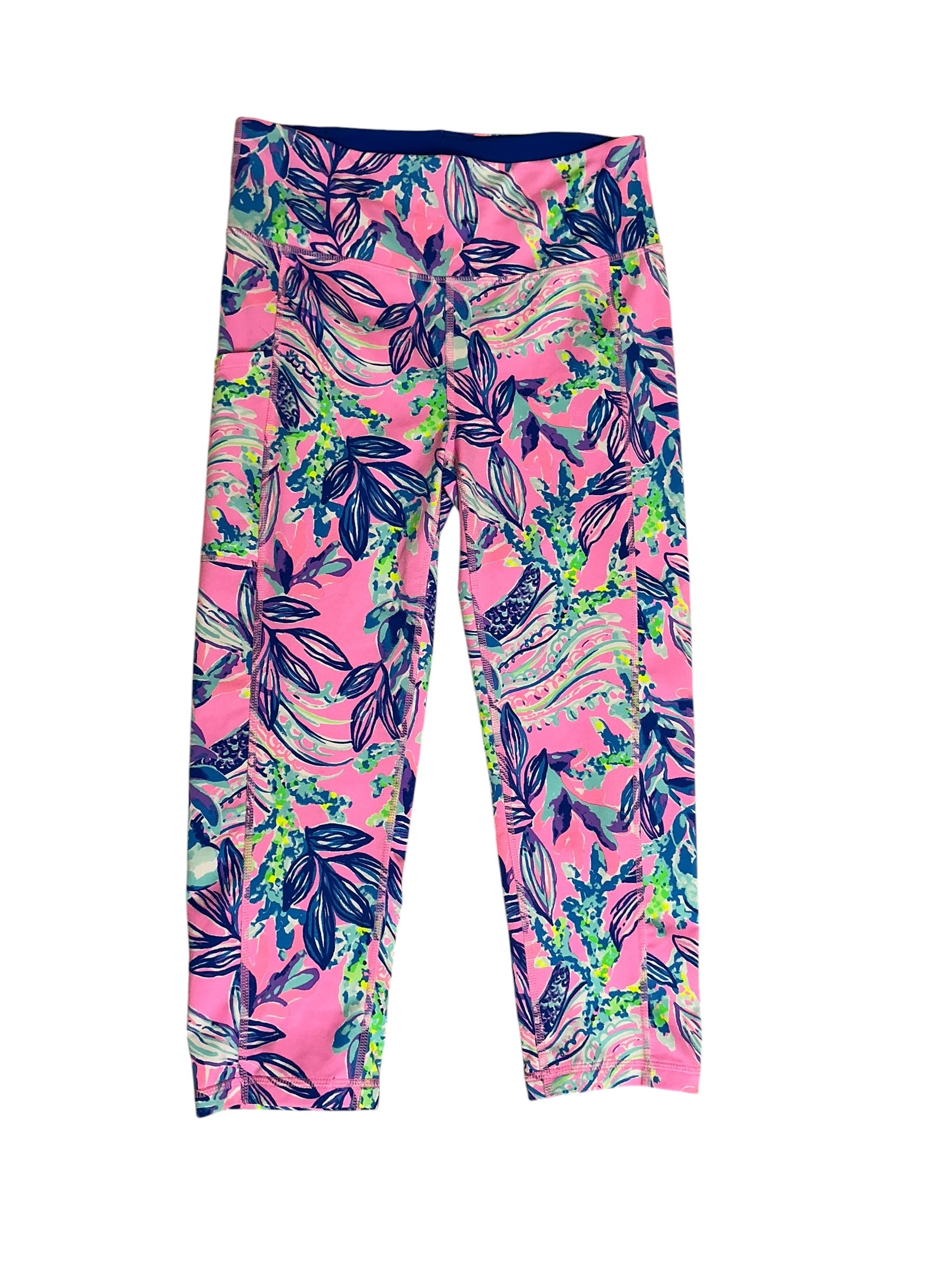 Lilly Pulitzer UPF 50+ Luxletic Weekender High Rise Crop Legging Just A Lil Jelly - Size M