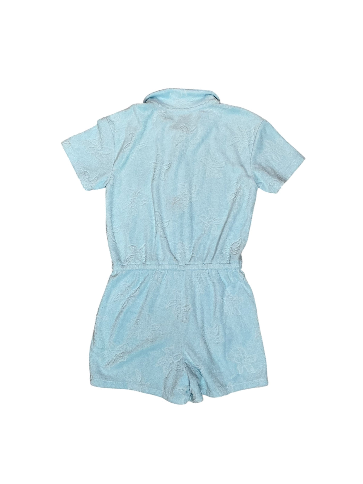 Lilly Pulitzer NWT Kids Mini Katerini Romper Hydra Blue Seaing Stars Jacquard Terry - Size XL (12-14)