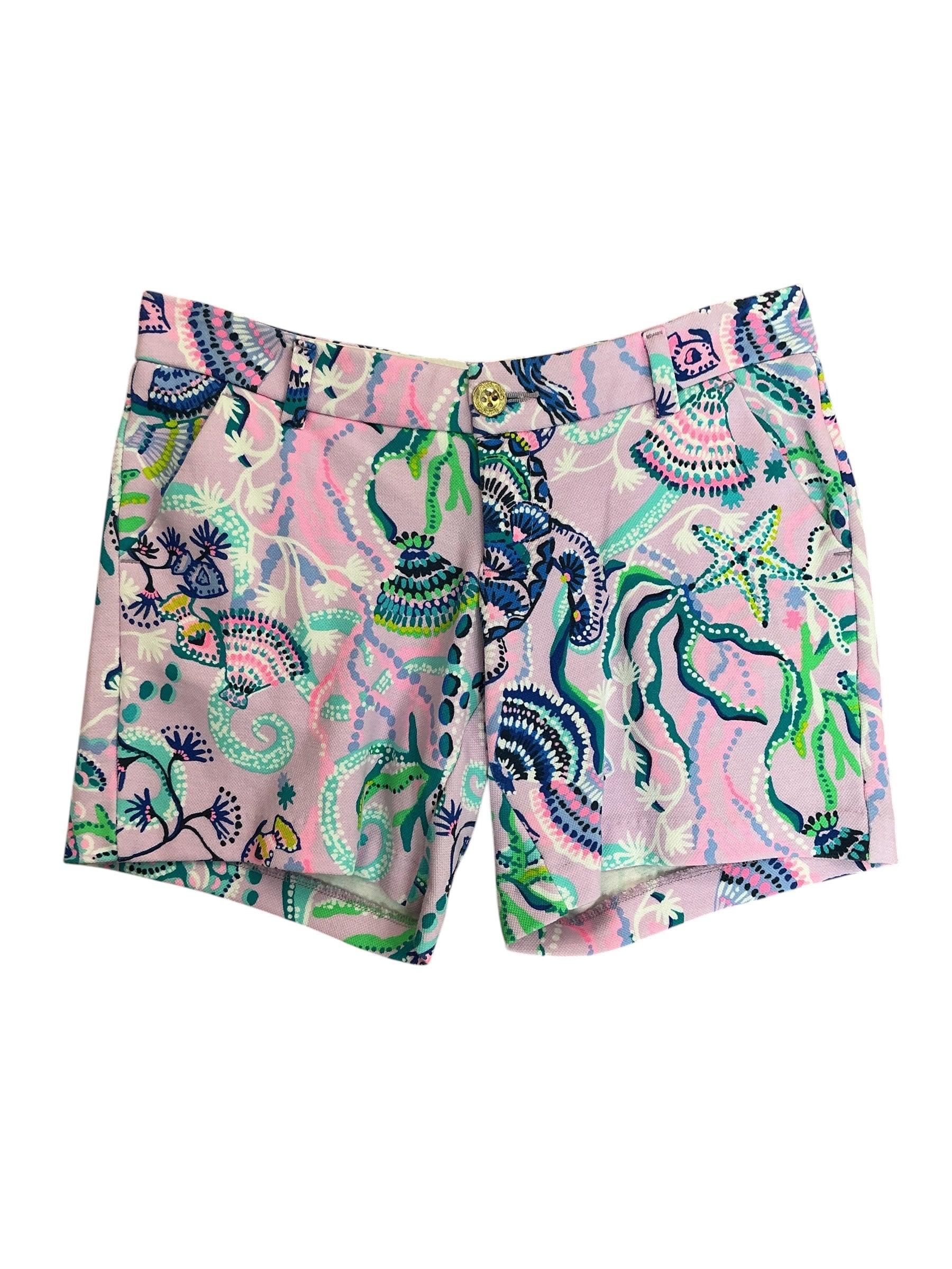 Lilly Pulitzer Callahan Stretch Shorts She She Shells - Size 0