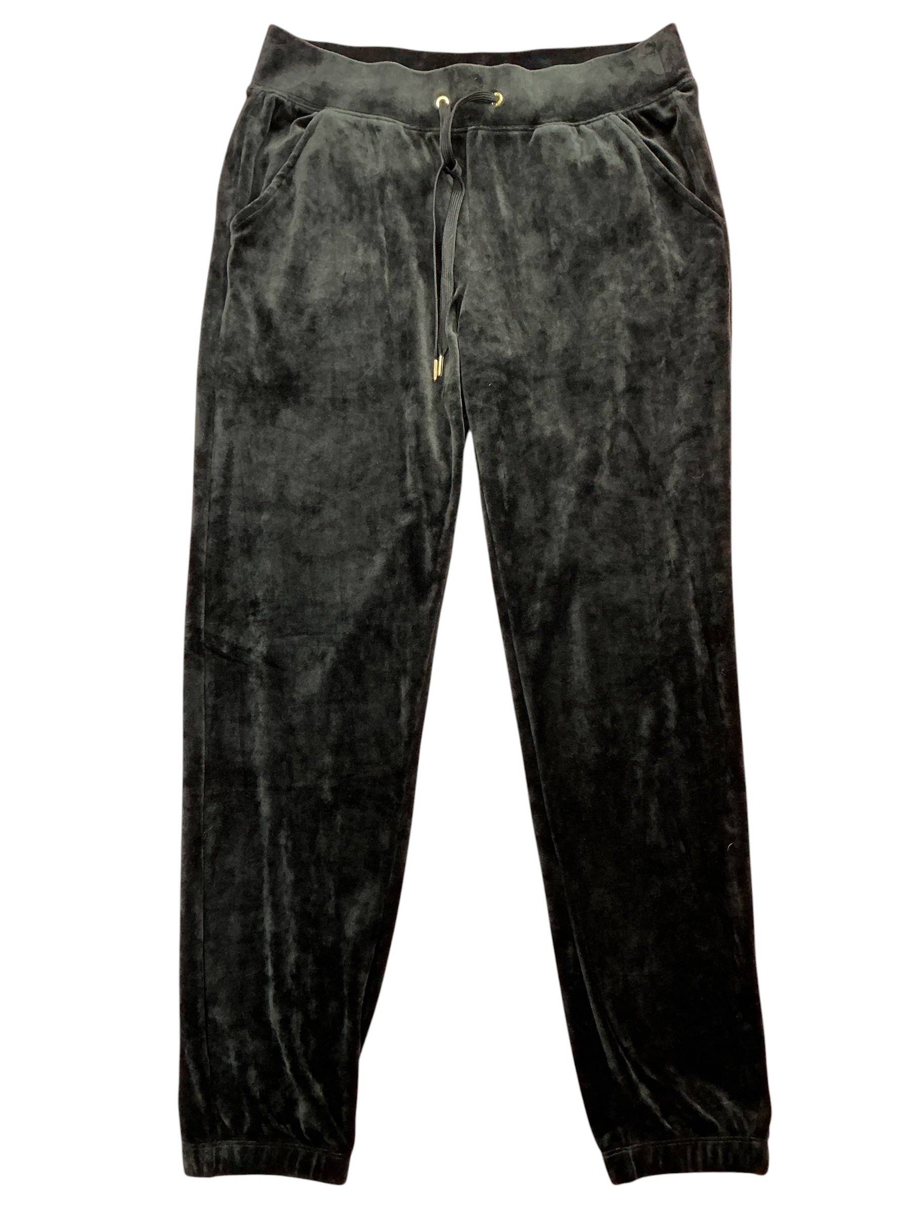 Lilly Pulitzer NWT Mallie Velour Pants Onyx Black - Size M