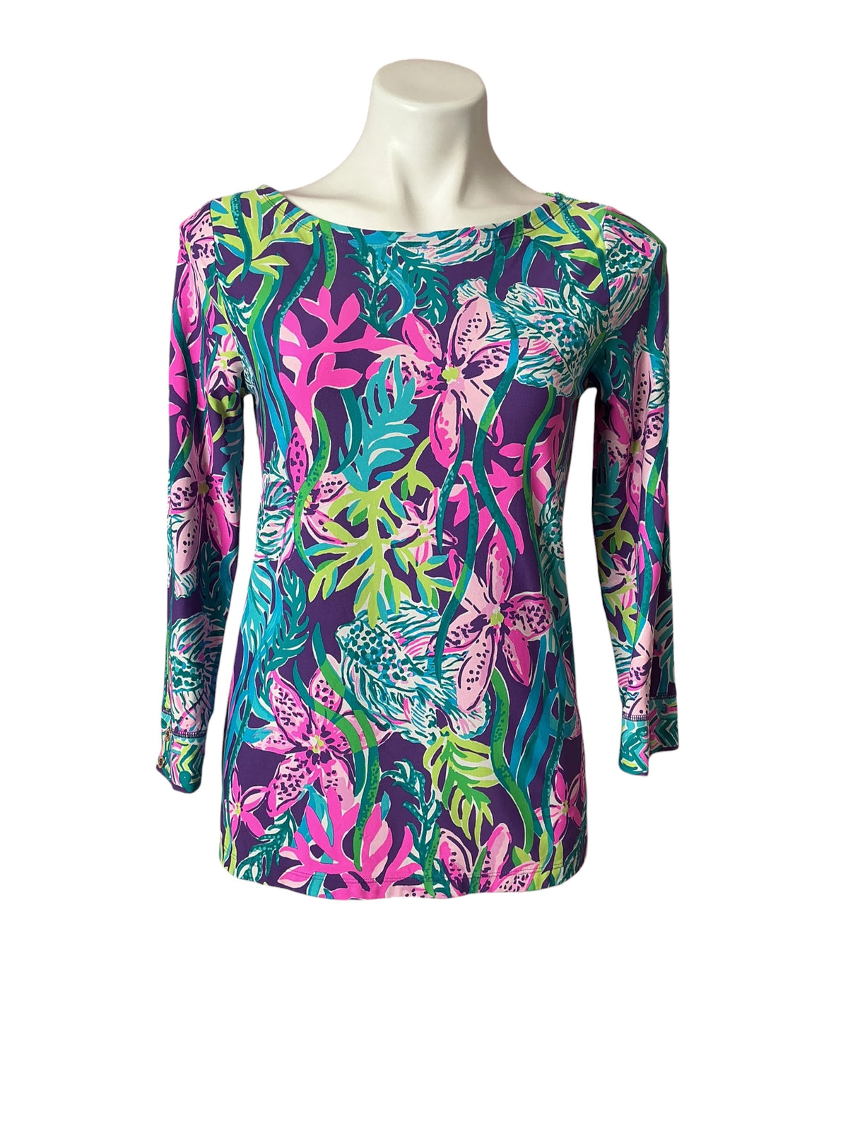 Lilly Pulitzer Top Party All The Tide - Size S