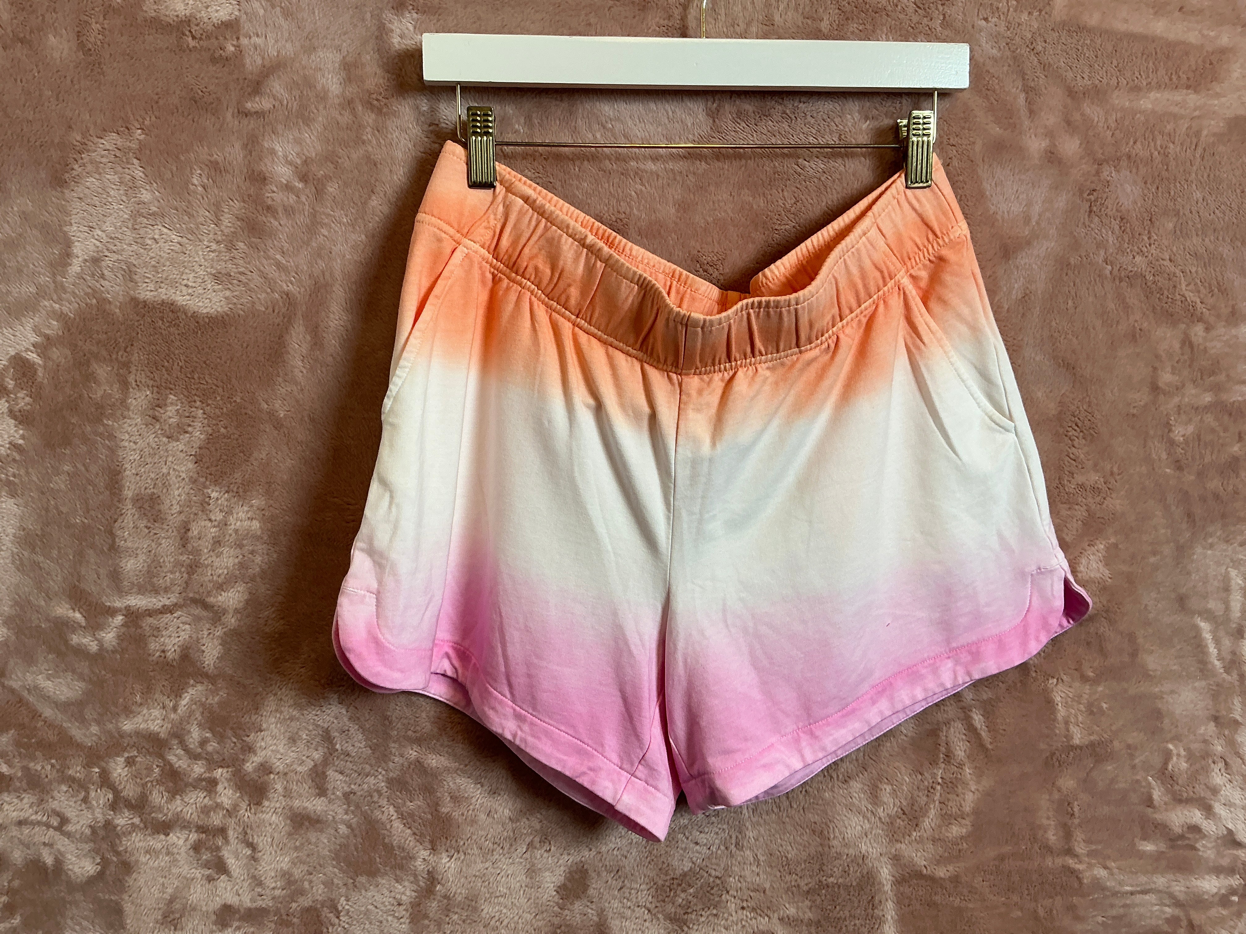 Lilly Pulitzer Short NWT - Kylar Knit Short - Cantaloupe - Dip Dye - Size L