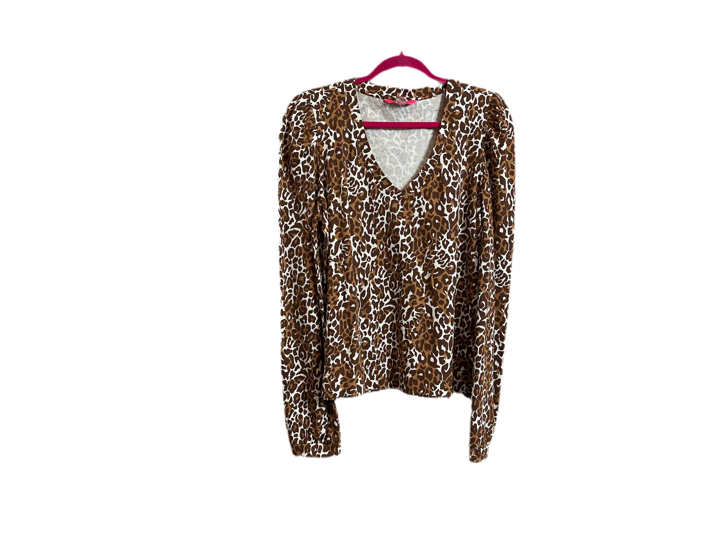 Lilly Pulitzer NWT Jansen V-Neckline Swea Chocolate My Favorite Spot - Size L