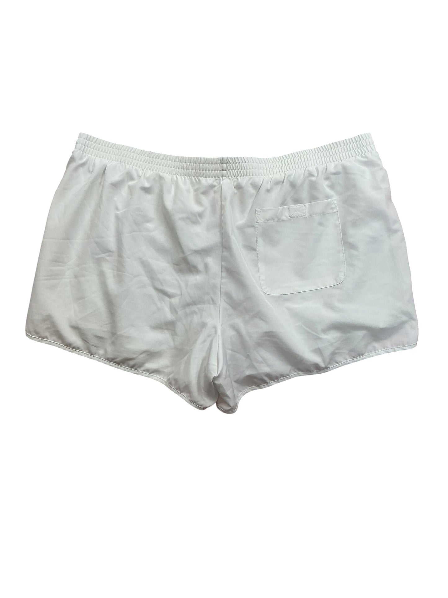 Lilly Pulitzer Luxletic Ocean Trail Shorts Resort White Gold Trim - Size XL